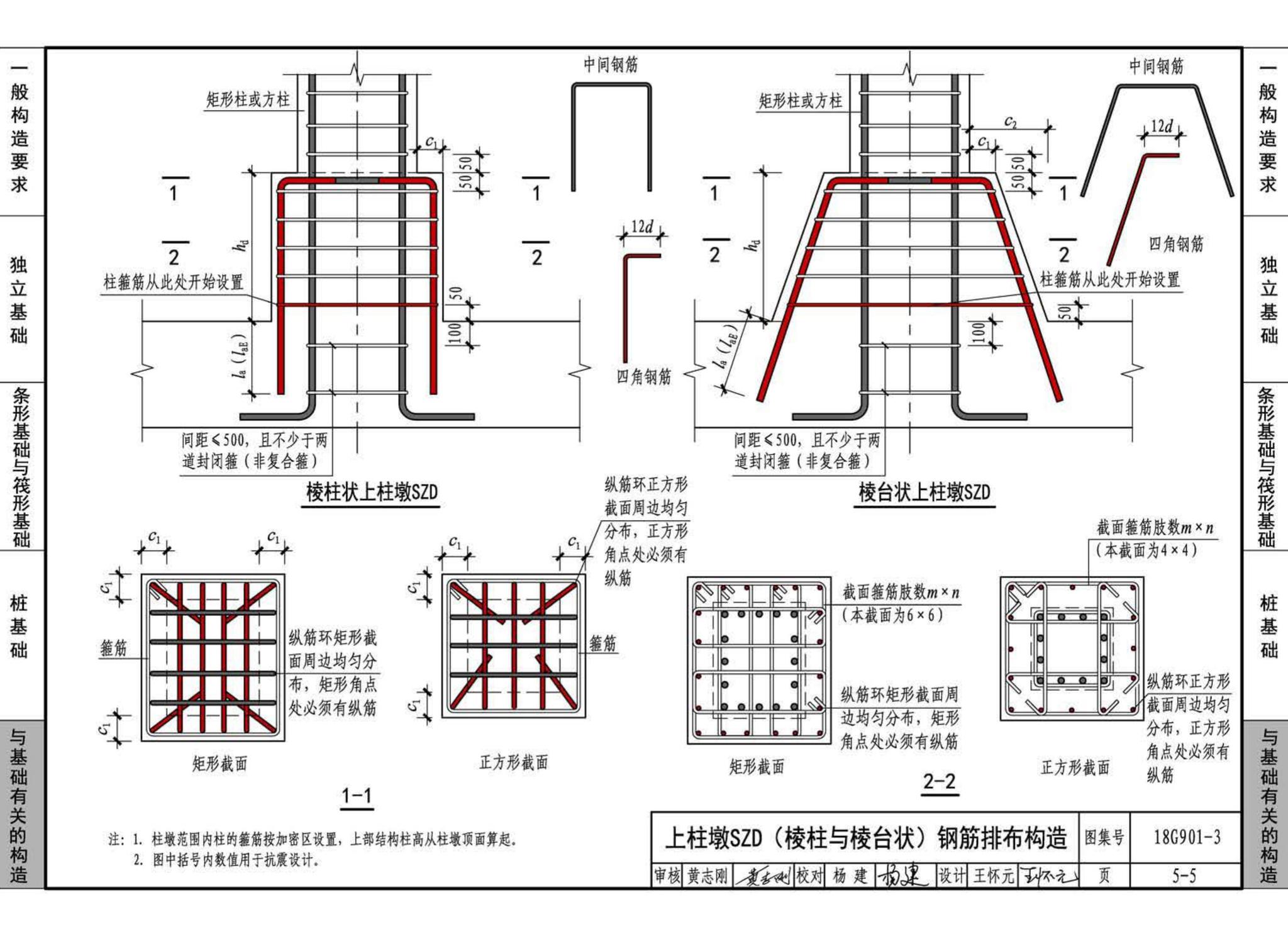 18G901-3--混凝土结构施工钢筋排布规则与构造详图（独立基础、条形基础、筏形基础、桩基础）