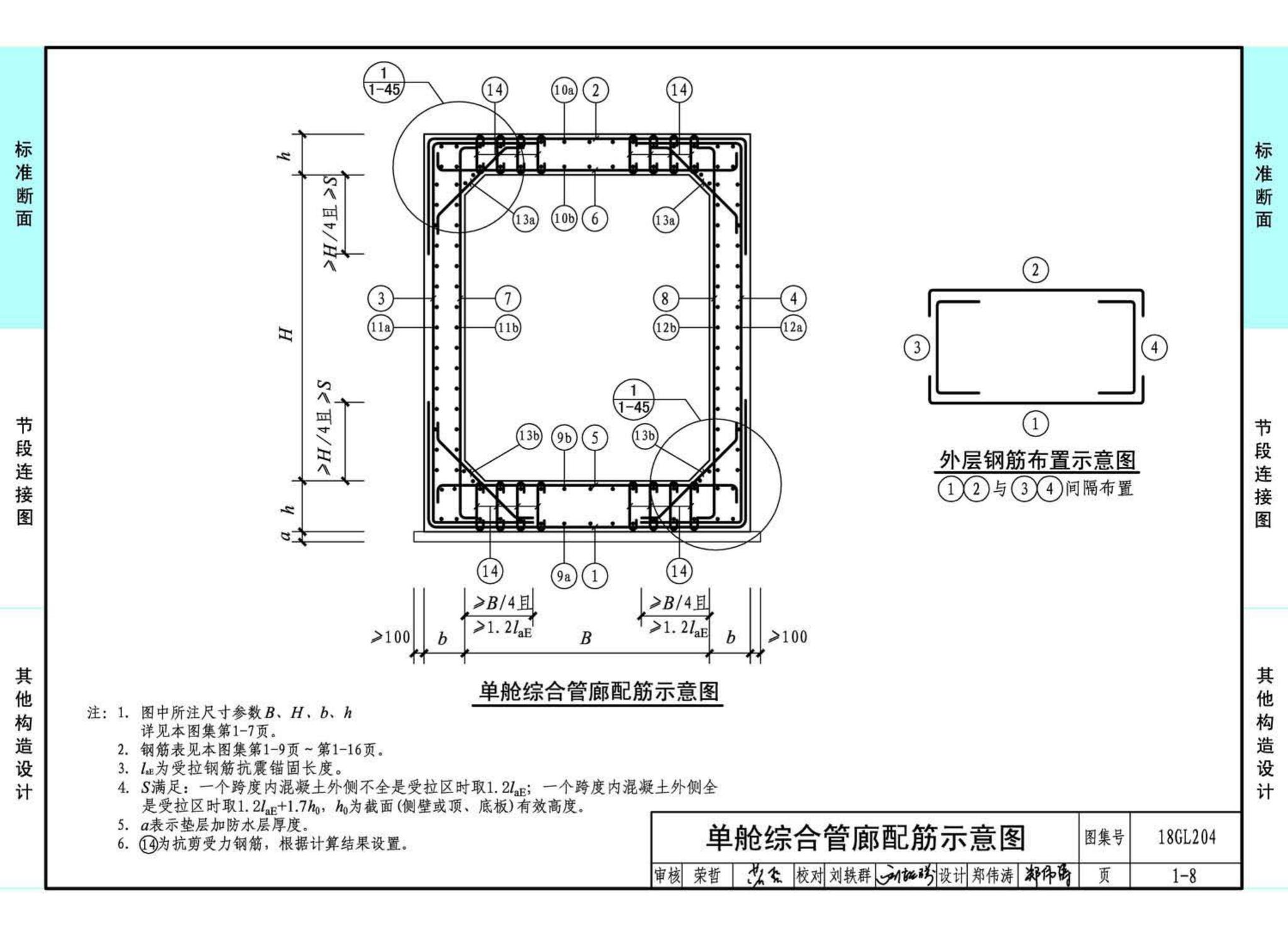 18GL204--预制混凝土综合管廊