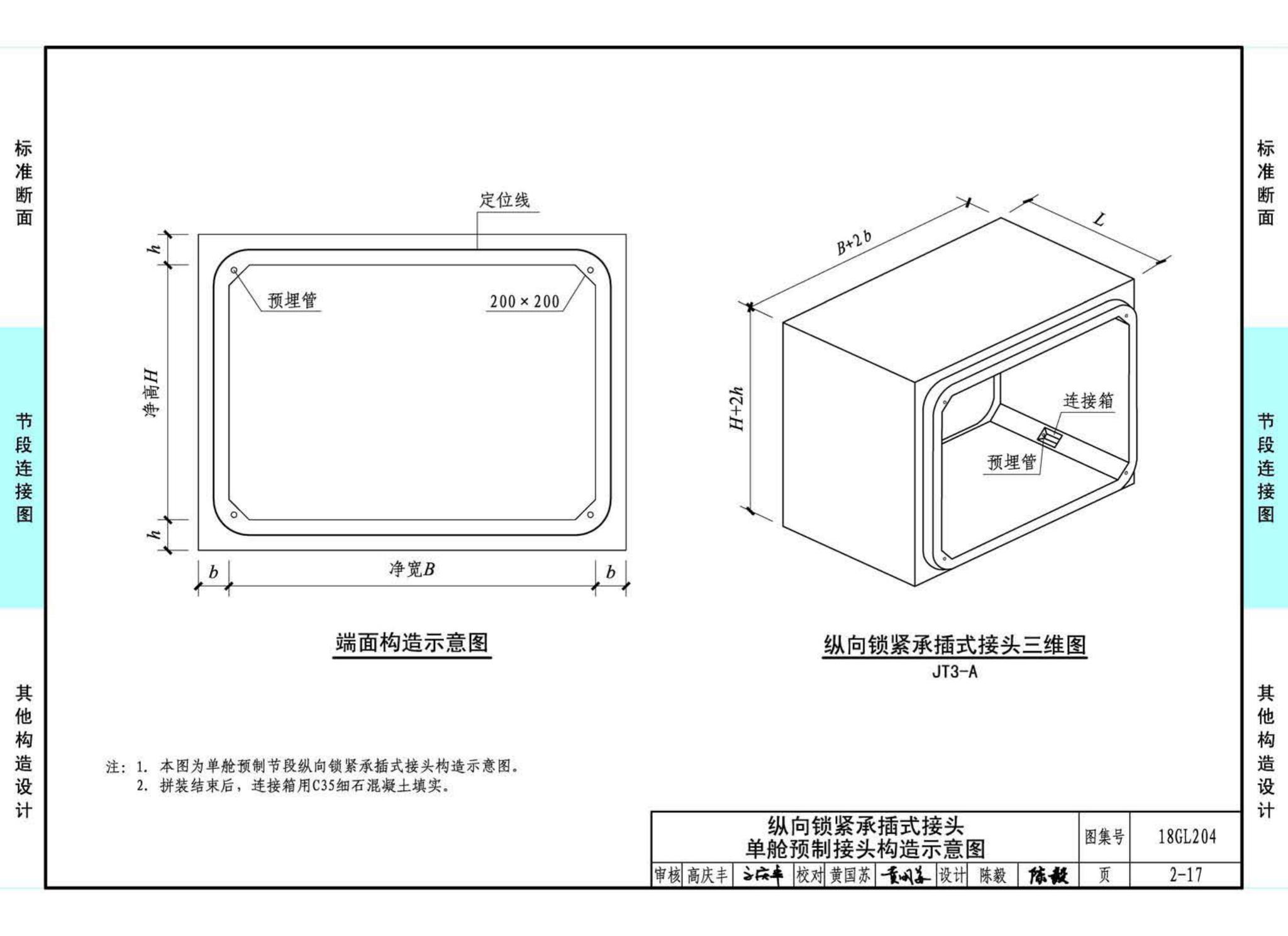 18GL204--预制混凝土综合管廊