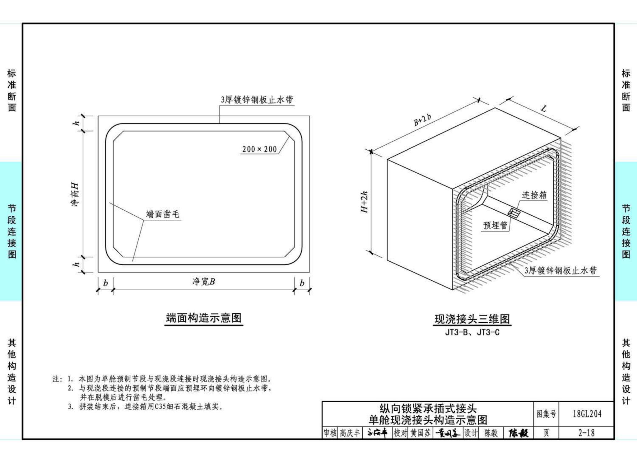 18GL204--预制混凝土综合管廊