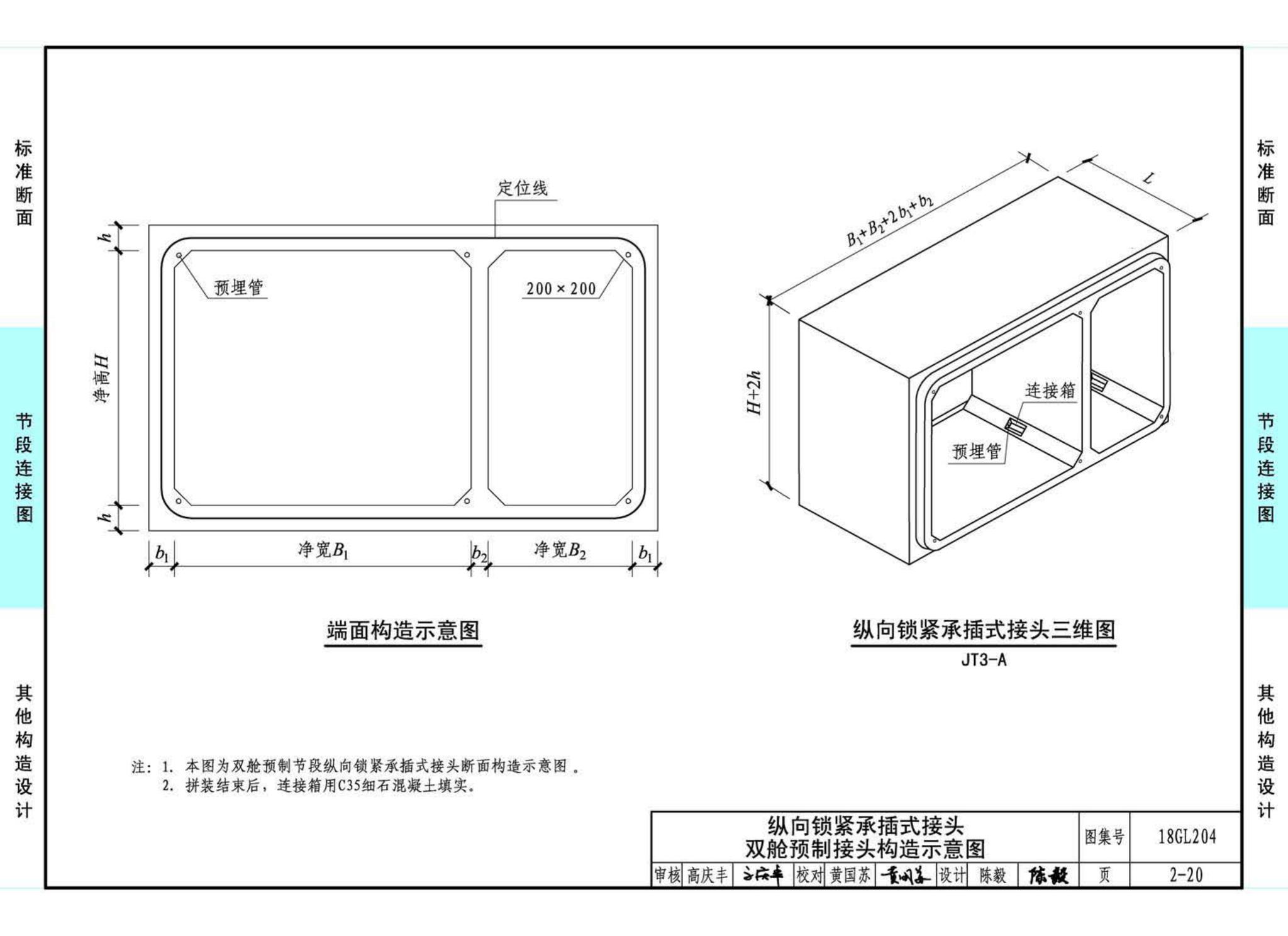 18GL204--预制混凝土综合管廊