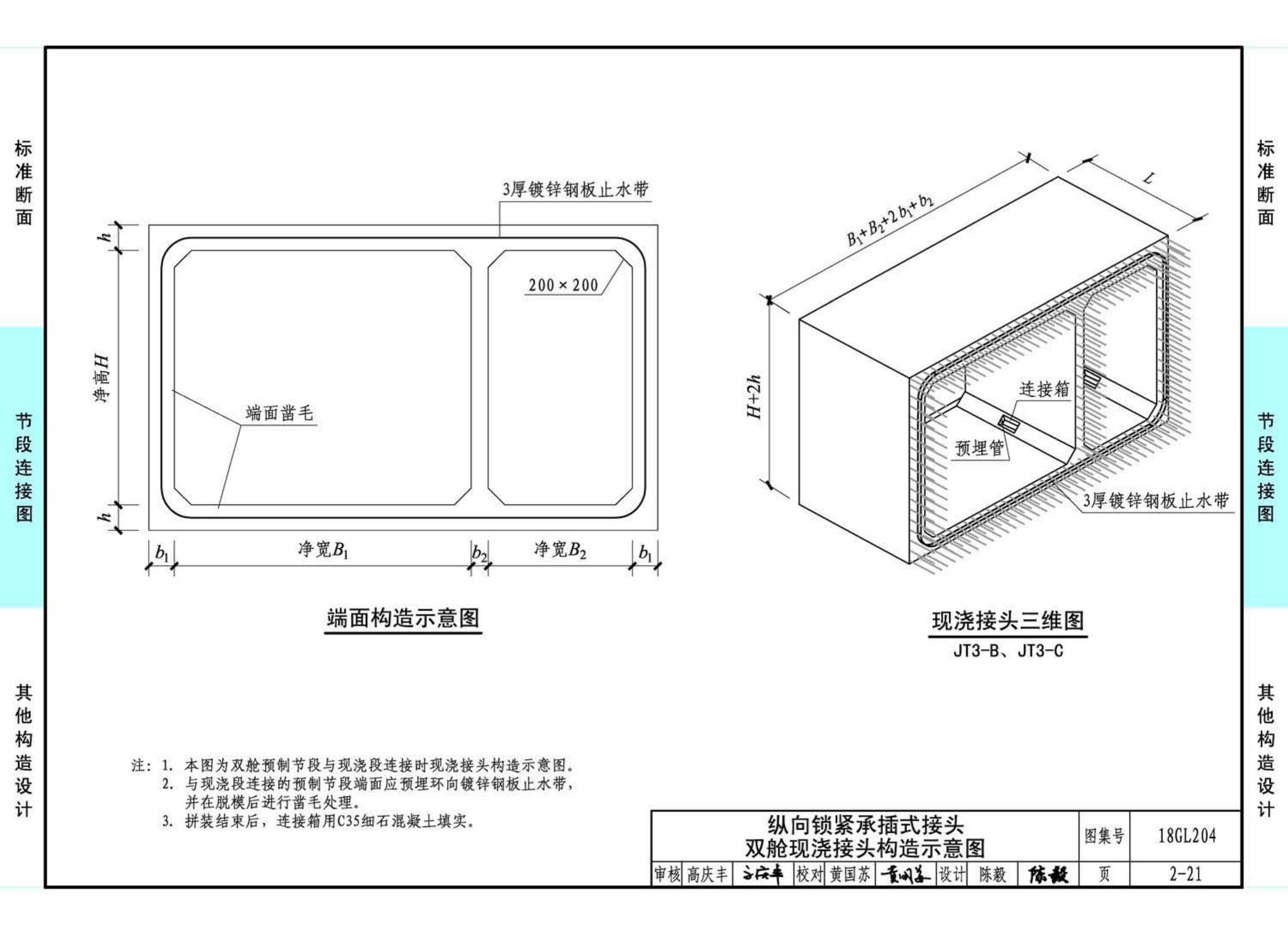 18GL204--预制混凝土综合管廊