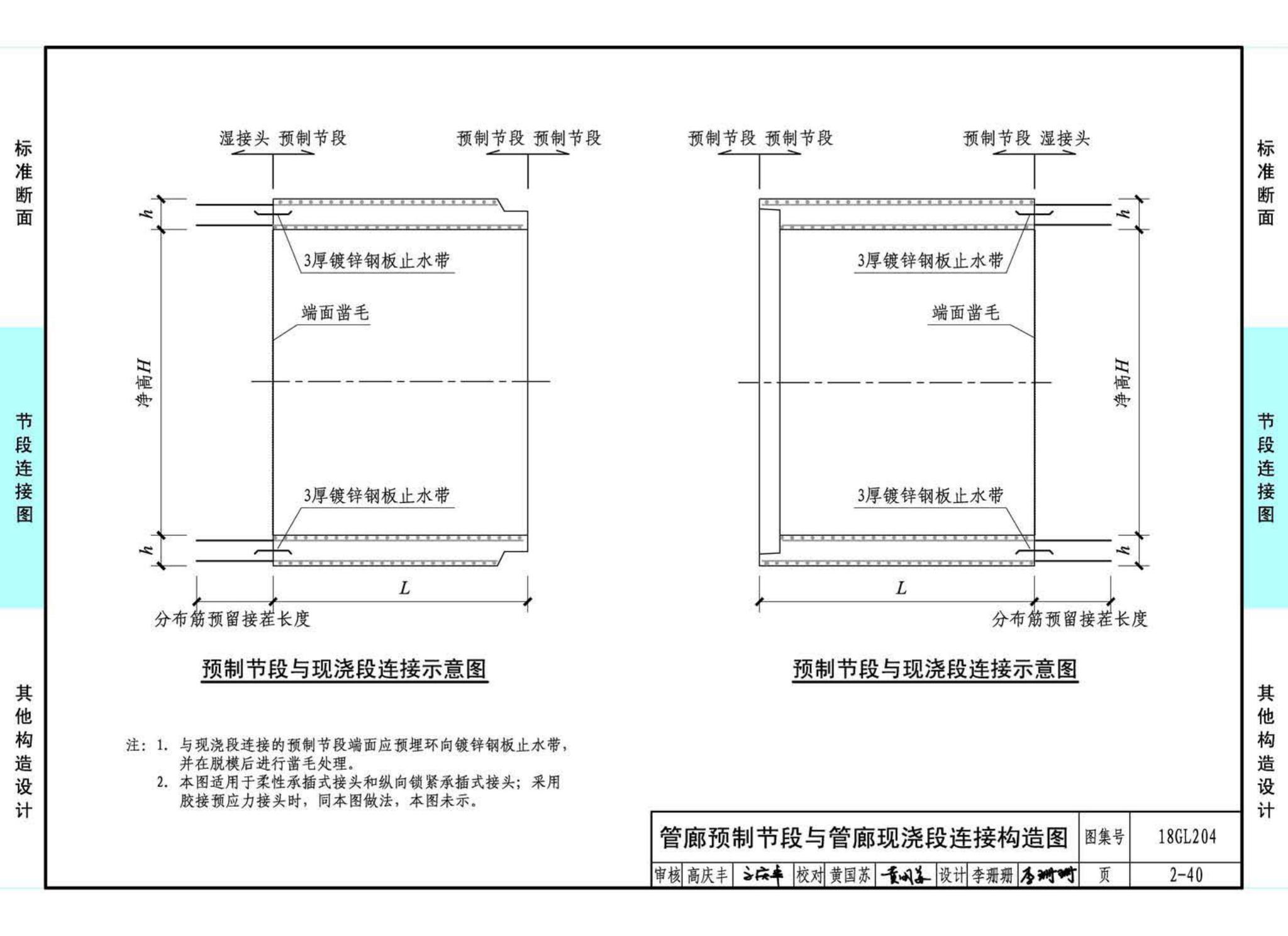 18GL204--预制混凝土综合管廊