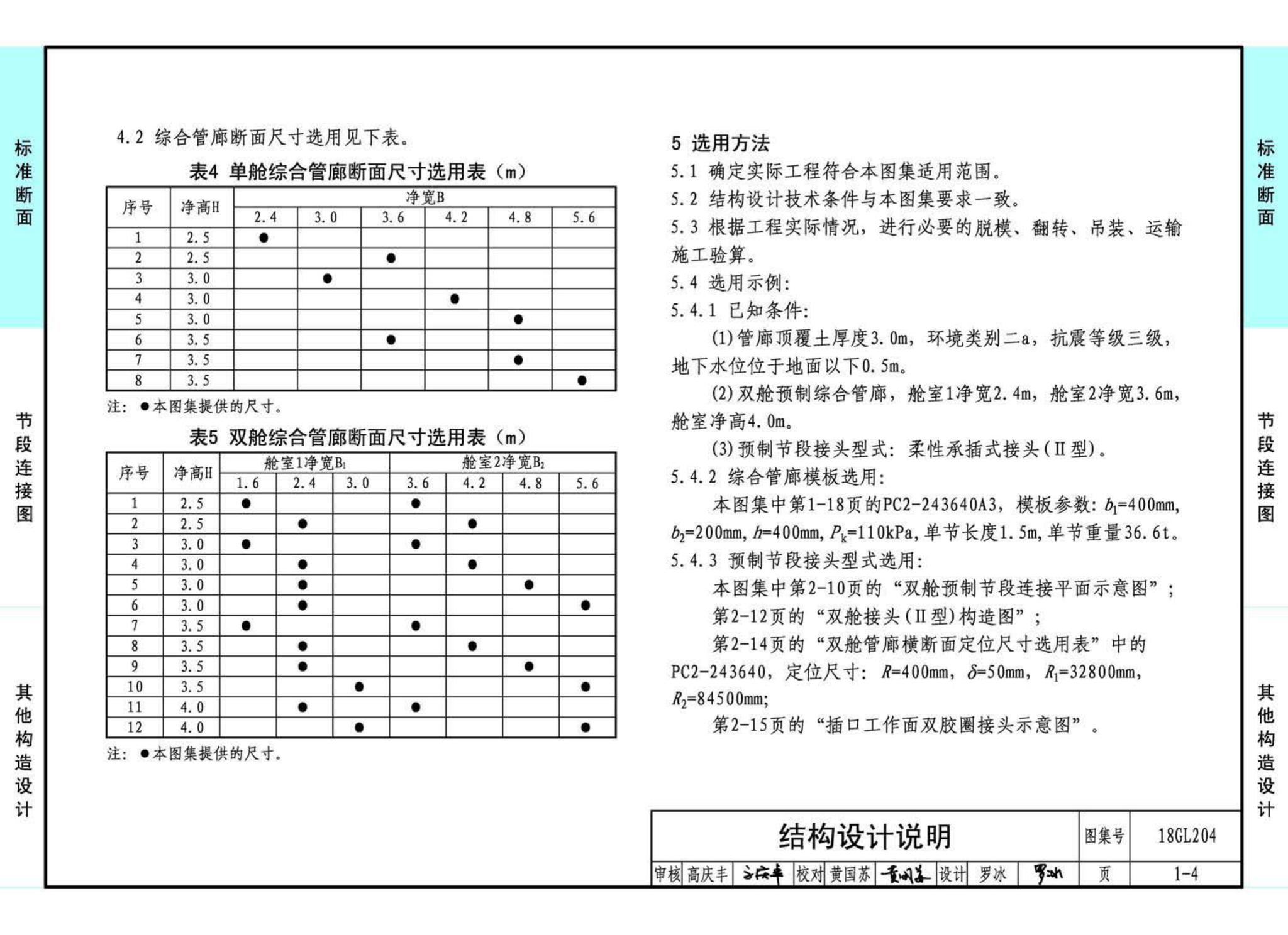 18GL204--预制混凝土综合管廊