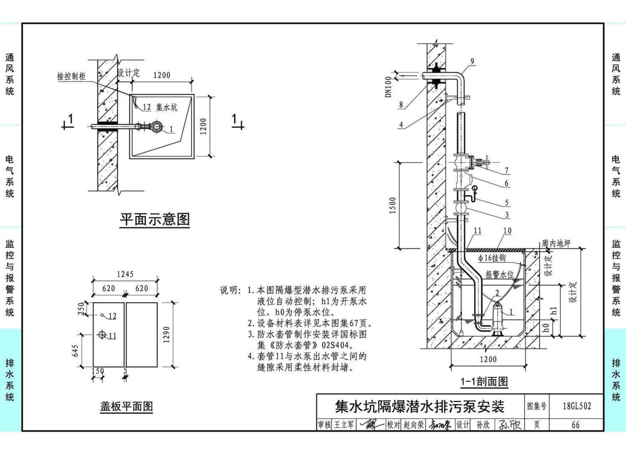 18GL502--综合管廊燃气管道舱室配套设施设计与施工