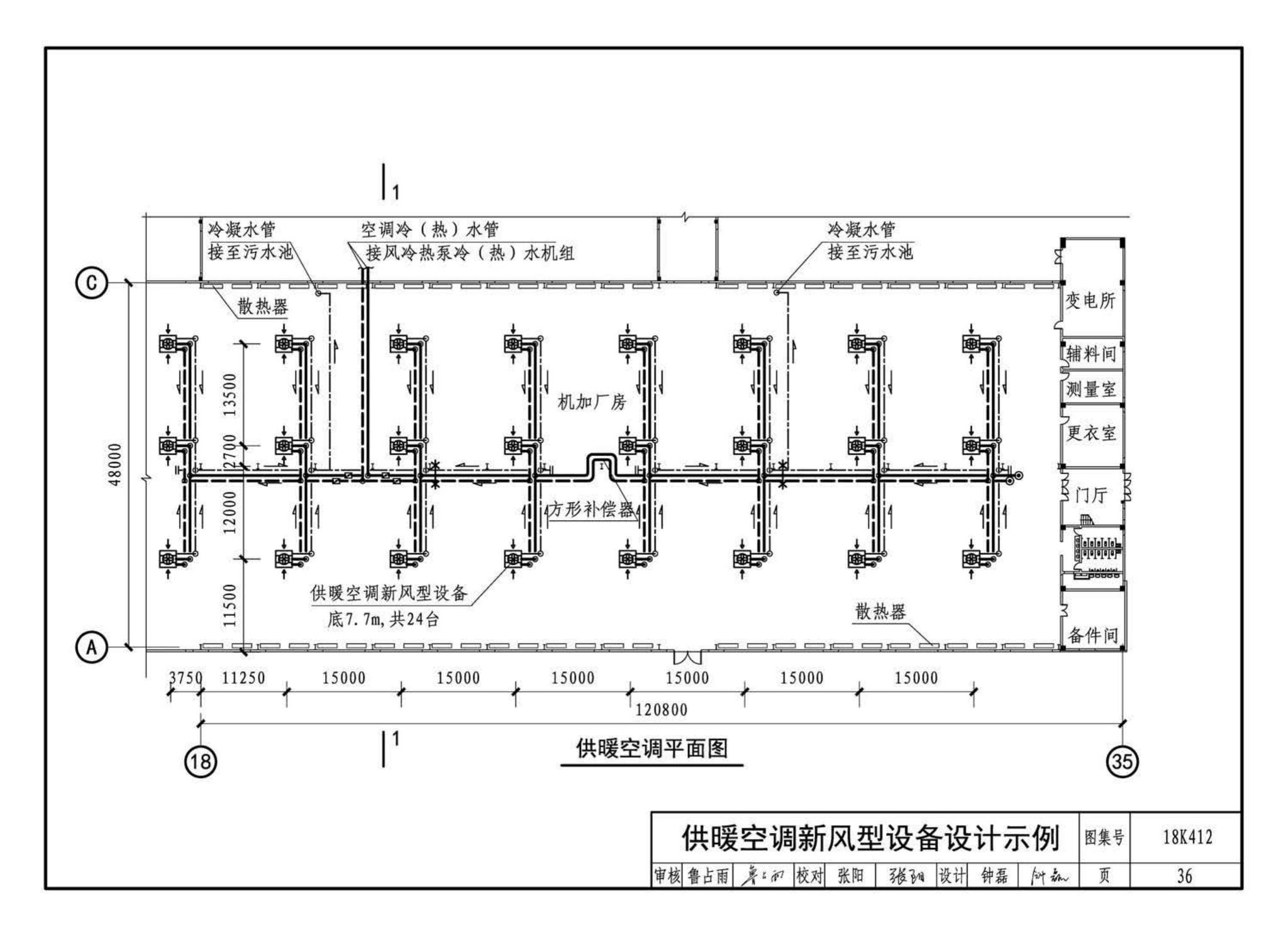 18K412--高大空间供暖(空调)设备选用与安装——垂直送风型