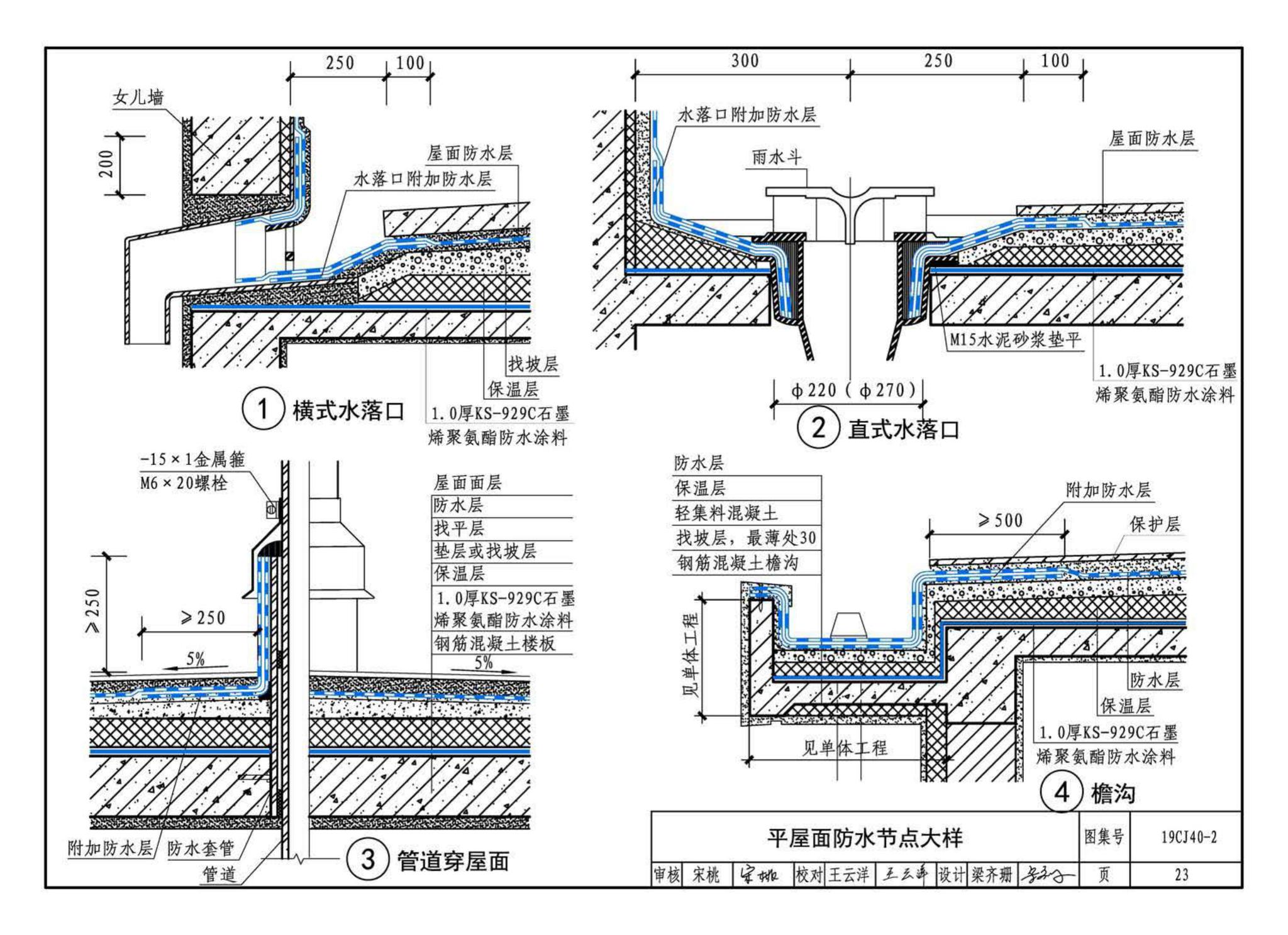 19CJ40-2--建筑防水系统构造（二）