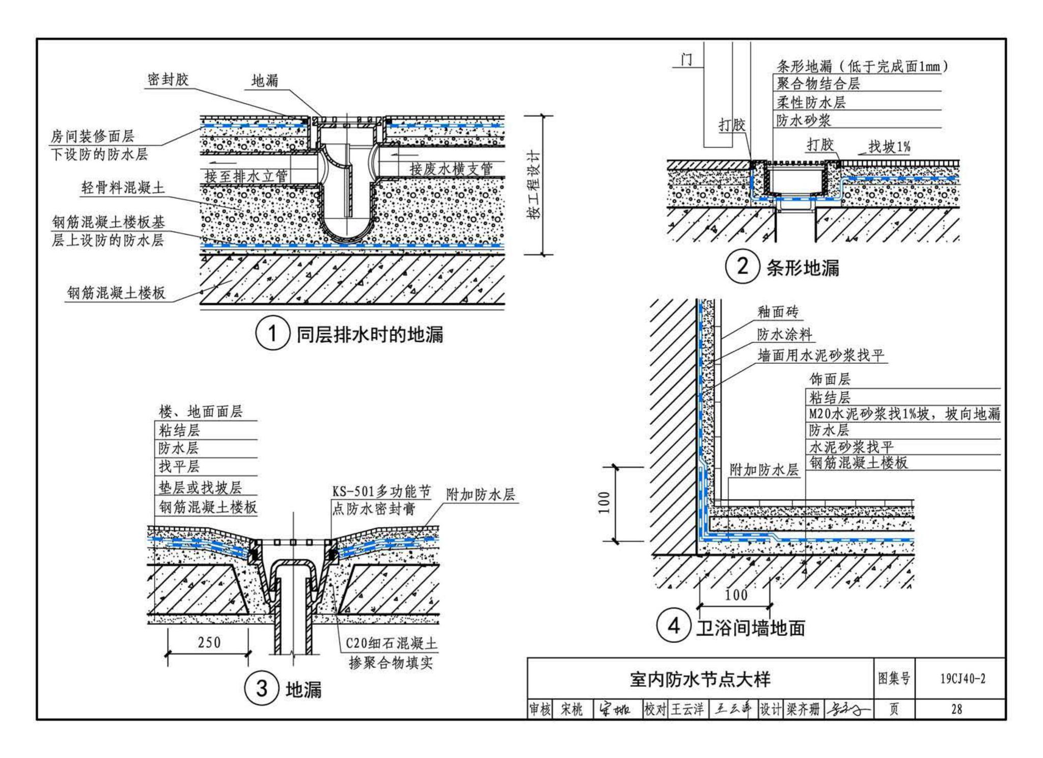 19CJ40-2--建筑防水系统构造（二）