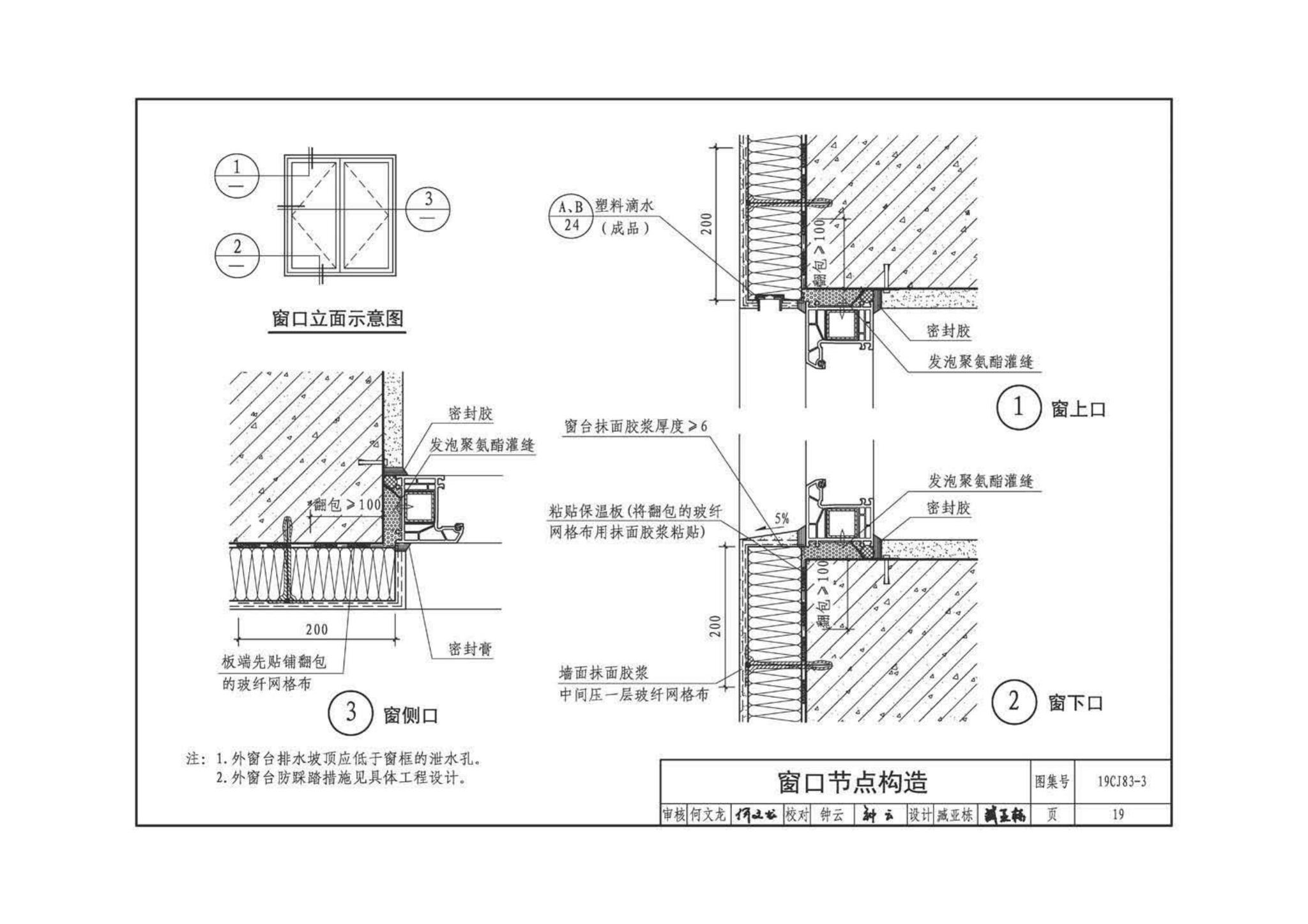 19CJ83-3--外墙外保温系统建筑构造(三)——万华聚氨酯岩棉复合板保温系统