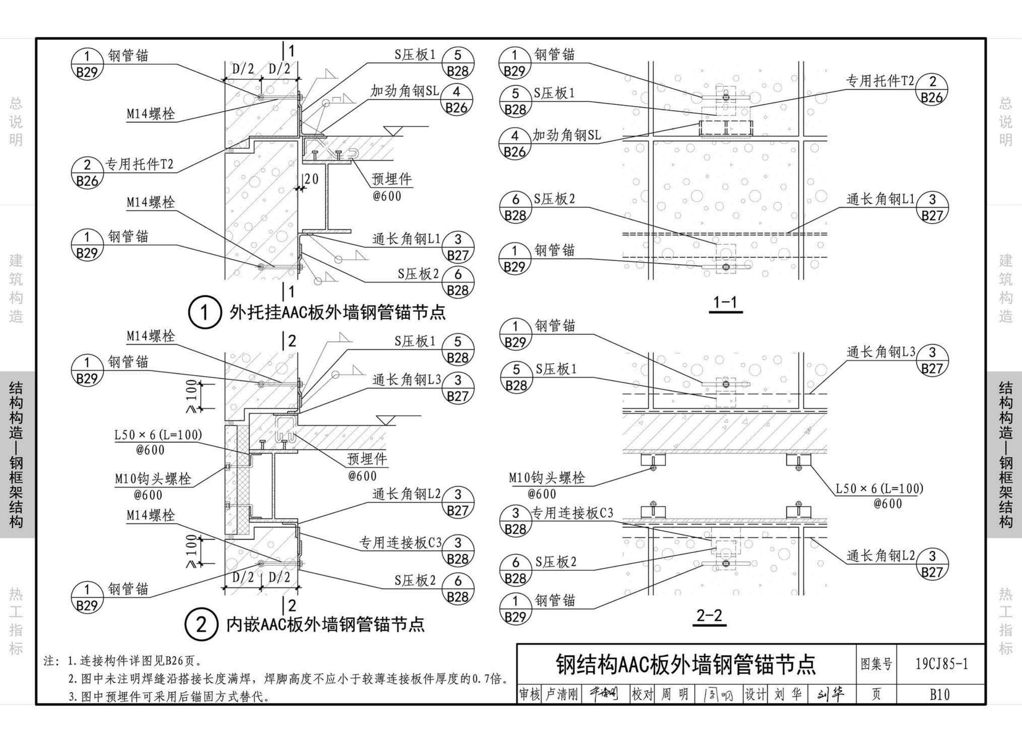 19CJ85-1--装配式建筑蒸压加气混凝土板围护系统