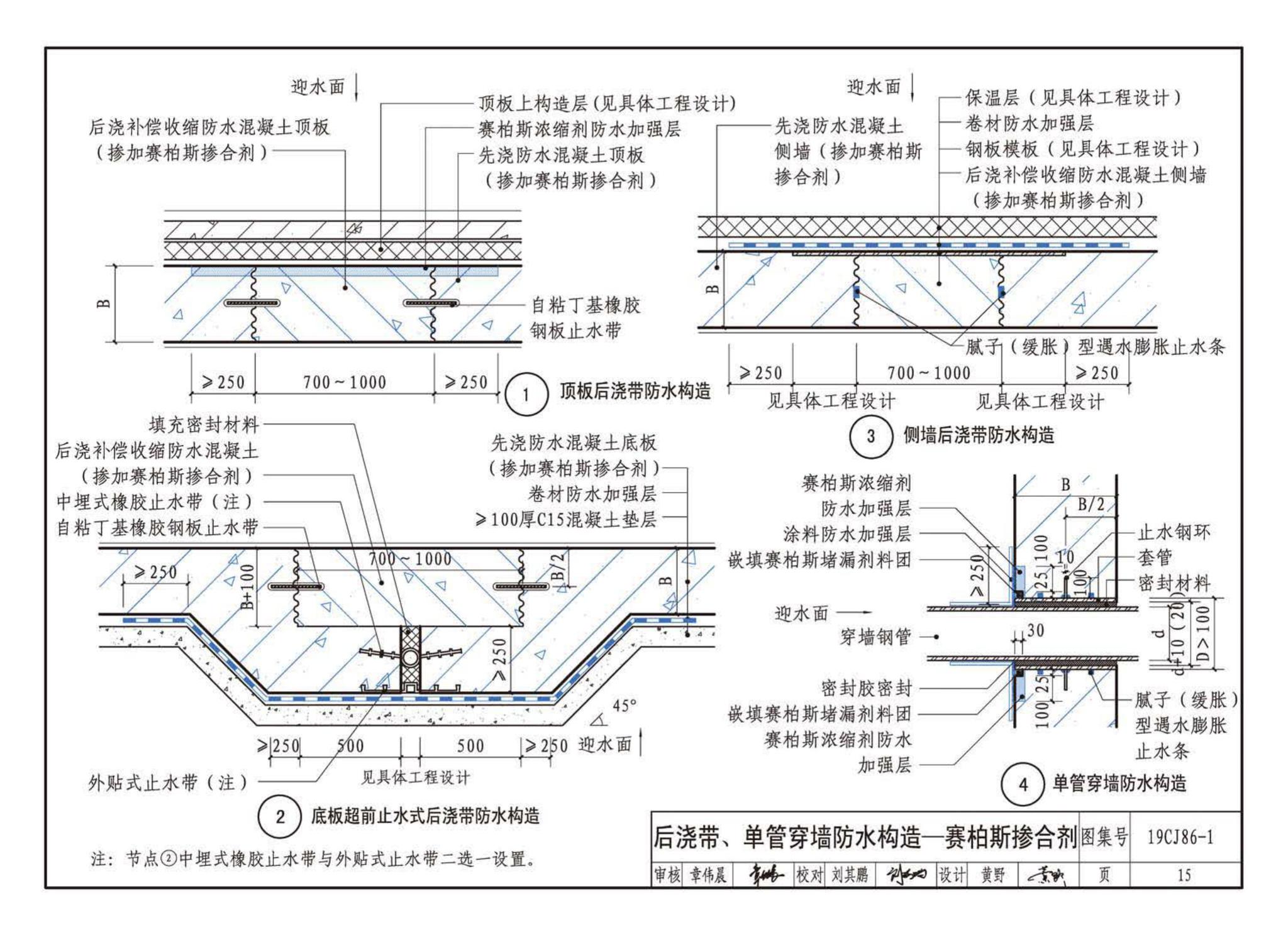 19CJ86-1--赛柏斯(XYPEX)®建筑防水系统构造