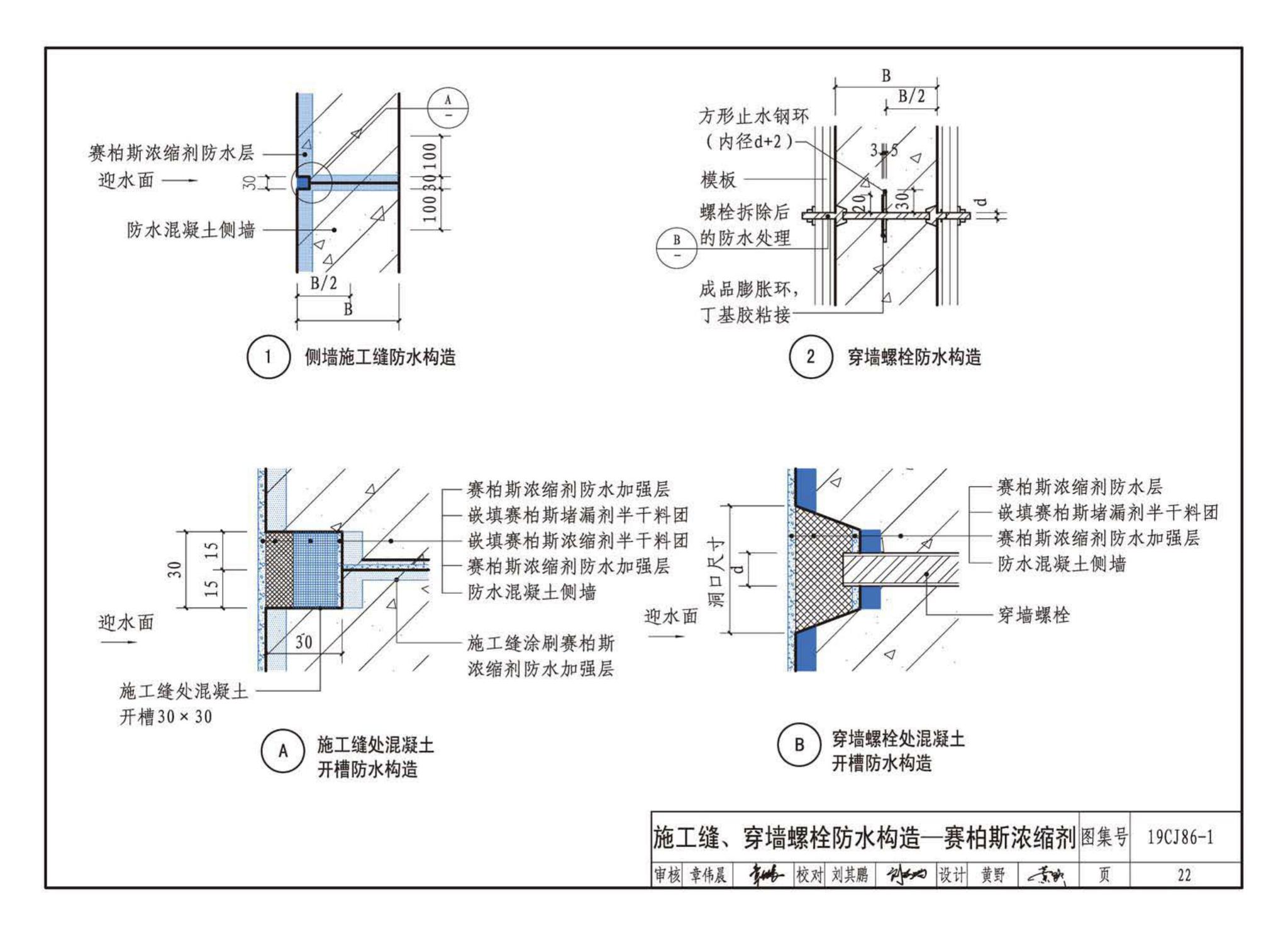 19CJ86-1--赛柏斯(XYPEX)®建筑防水系统构造