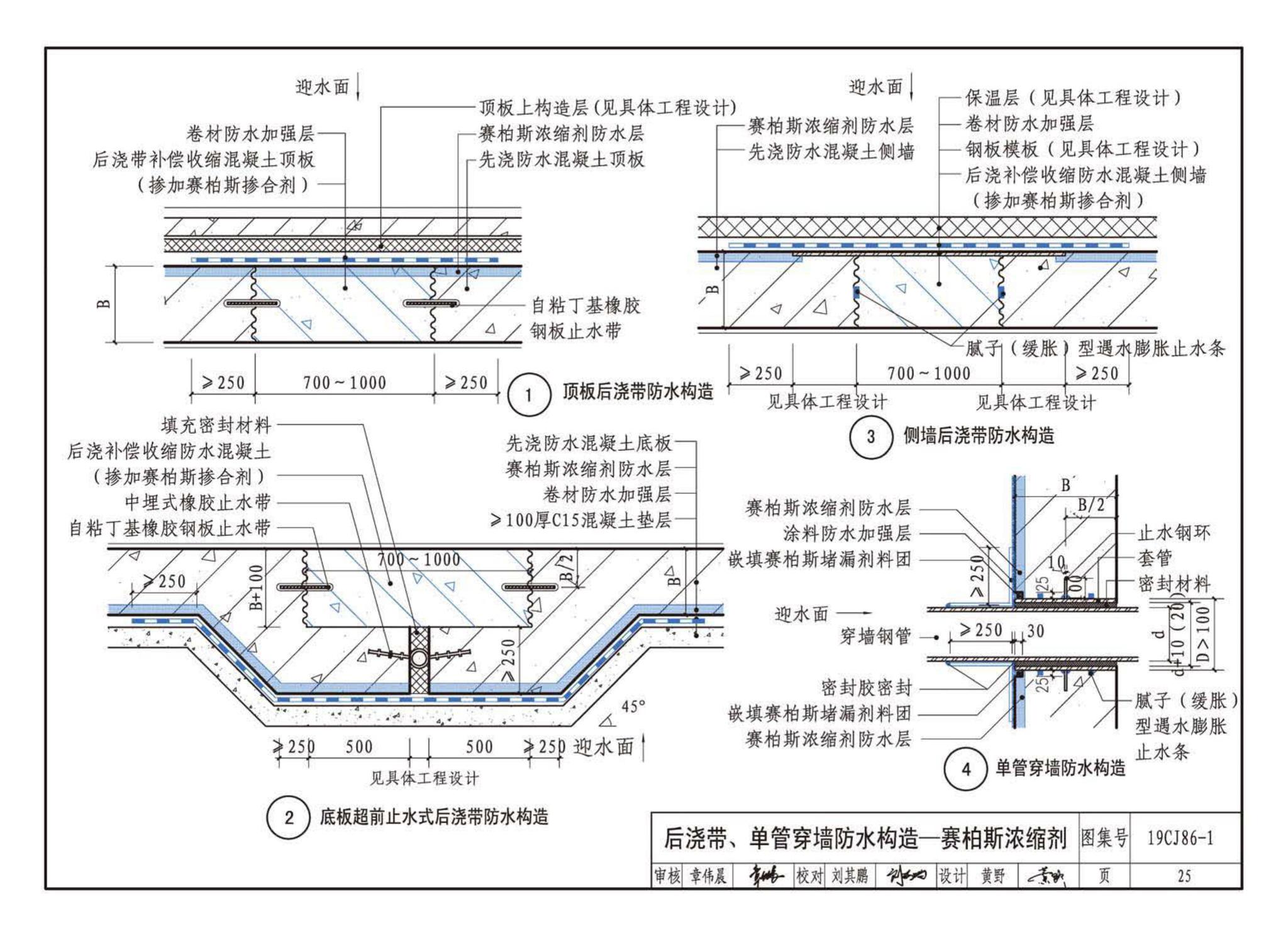 19CJ86-1--赛柏斯(XYPEX)®建筑防水系统构造