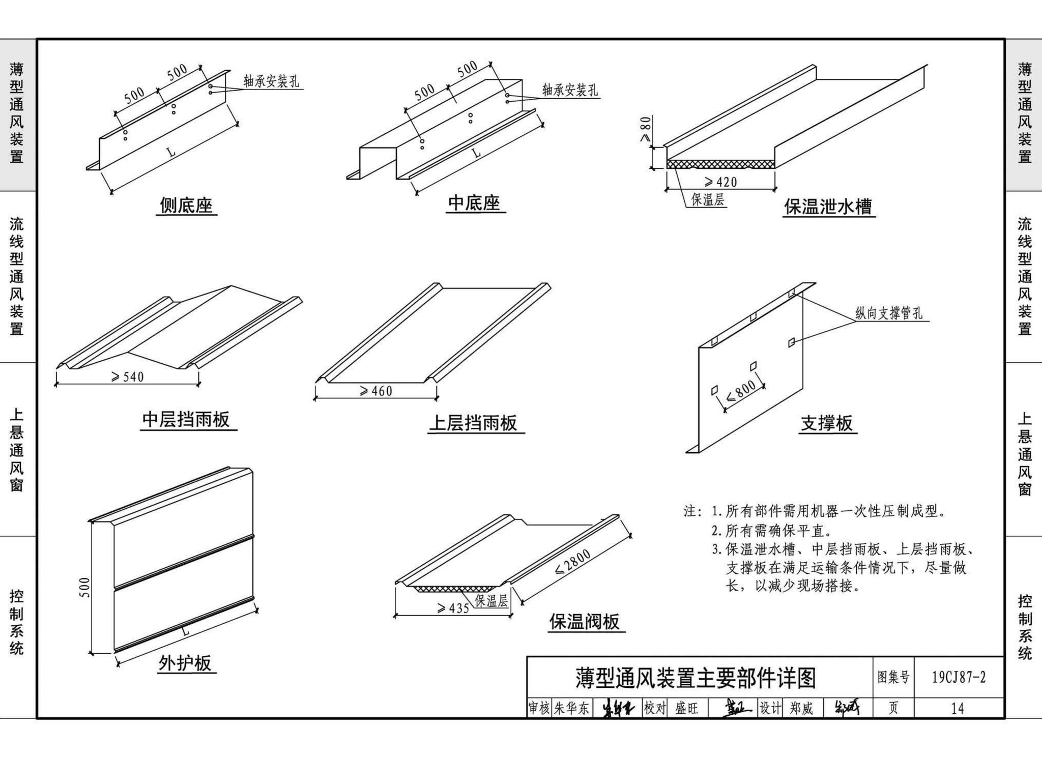 19CJ87-2--采光、通风、消防排烟天窗（二）-屋面节能通风装置