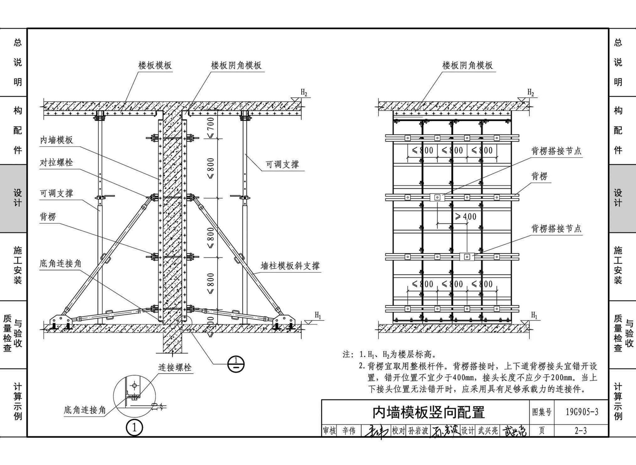 19G905-3--房屋建筑工程施工工艺图解一一组拼式铝合金模板系列施工工艺图解