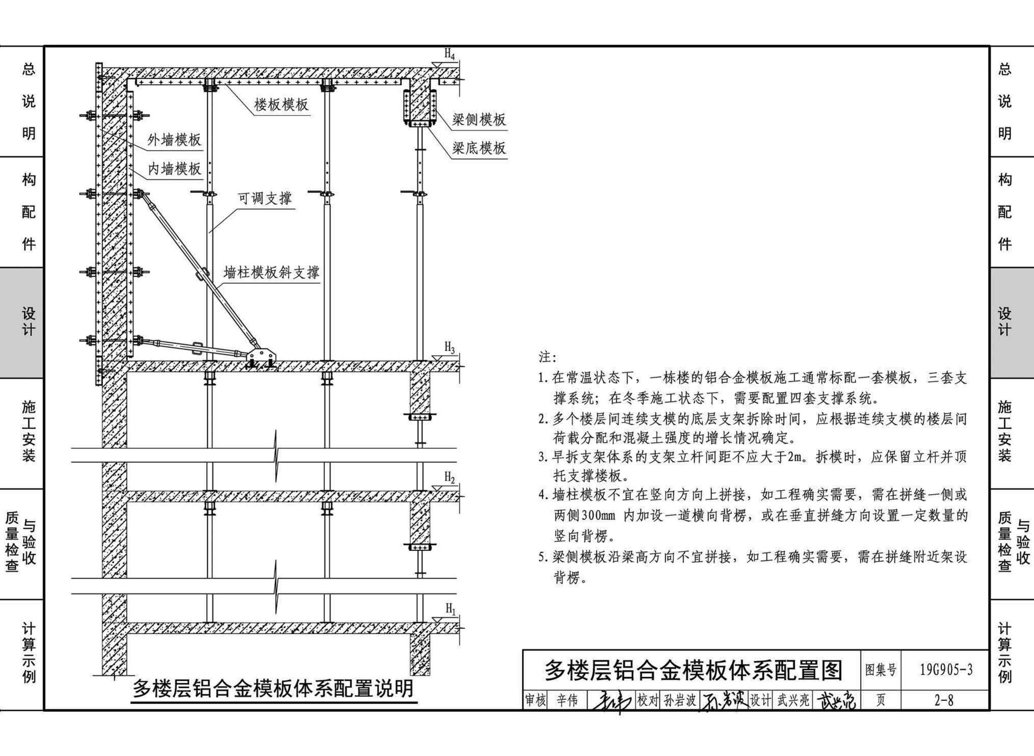 19G905-3--房屋建筑工程施工工艺图解一一组拼式铝合金模板系列施工工艺图解