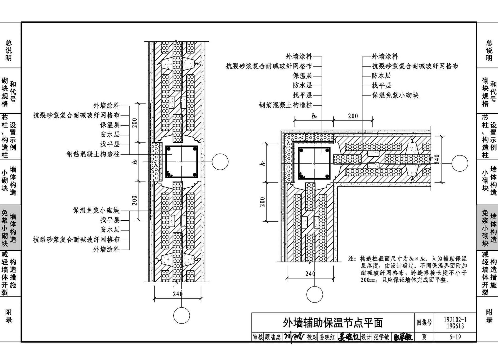 19J102-1 19G613--混凝土小型空心砌块墙体建筑与结构构造