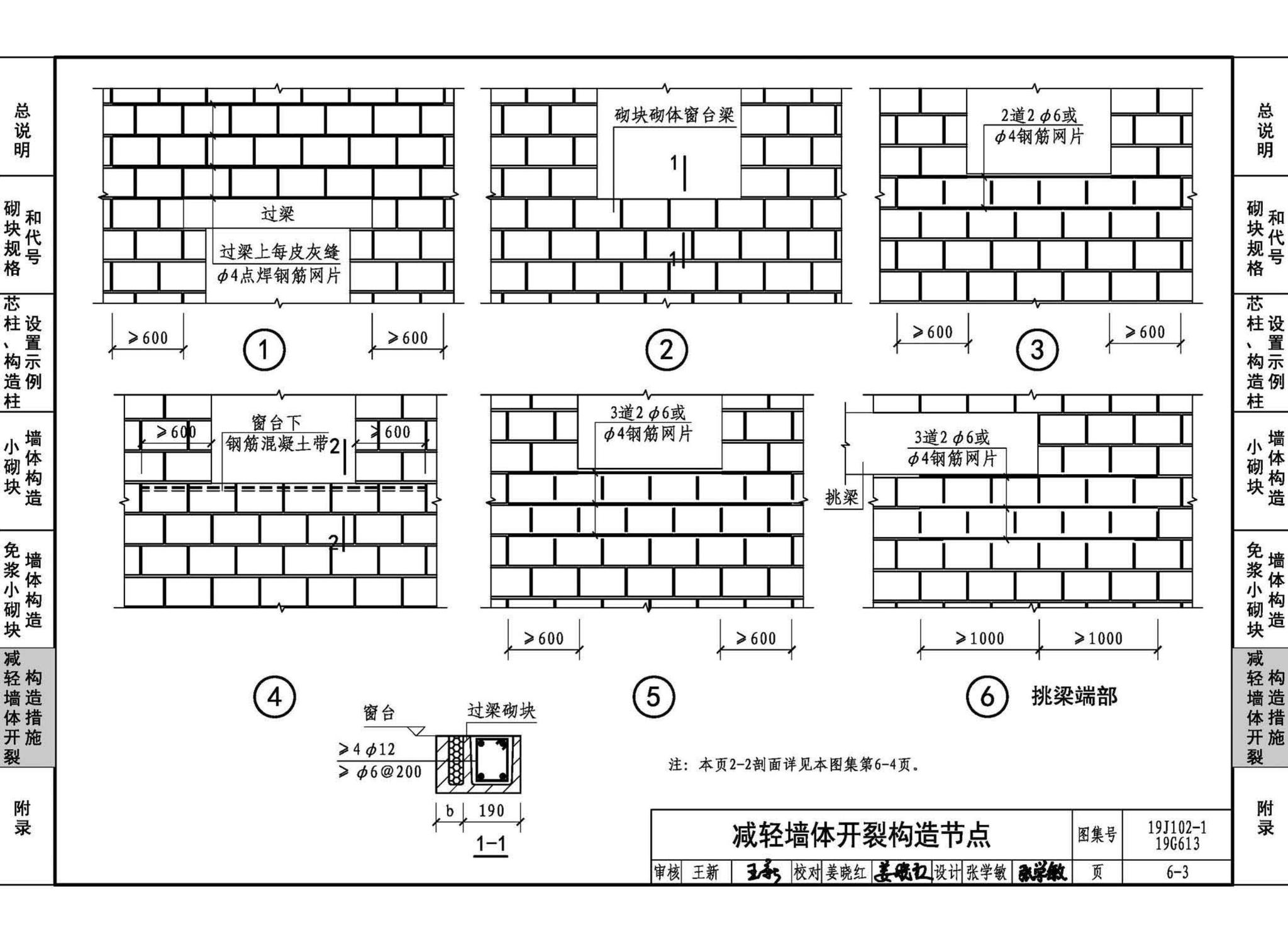 19J102-1 19G613--混凝土小型空心砌块墙体建筑与结构构造