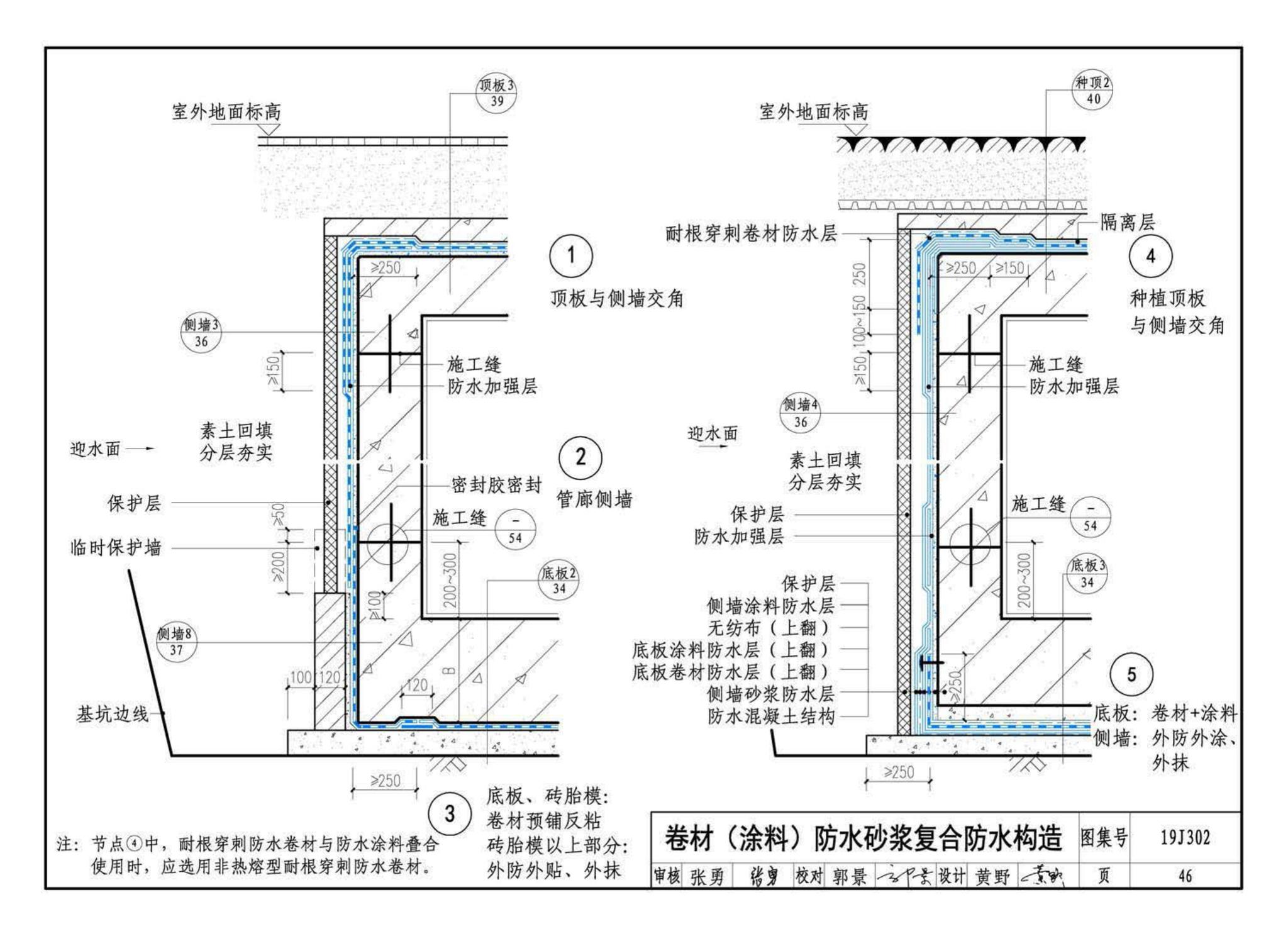 19J302--城市综合管廊工程防水构造