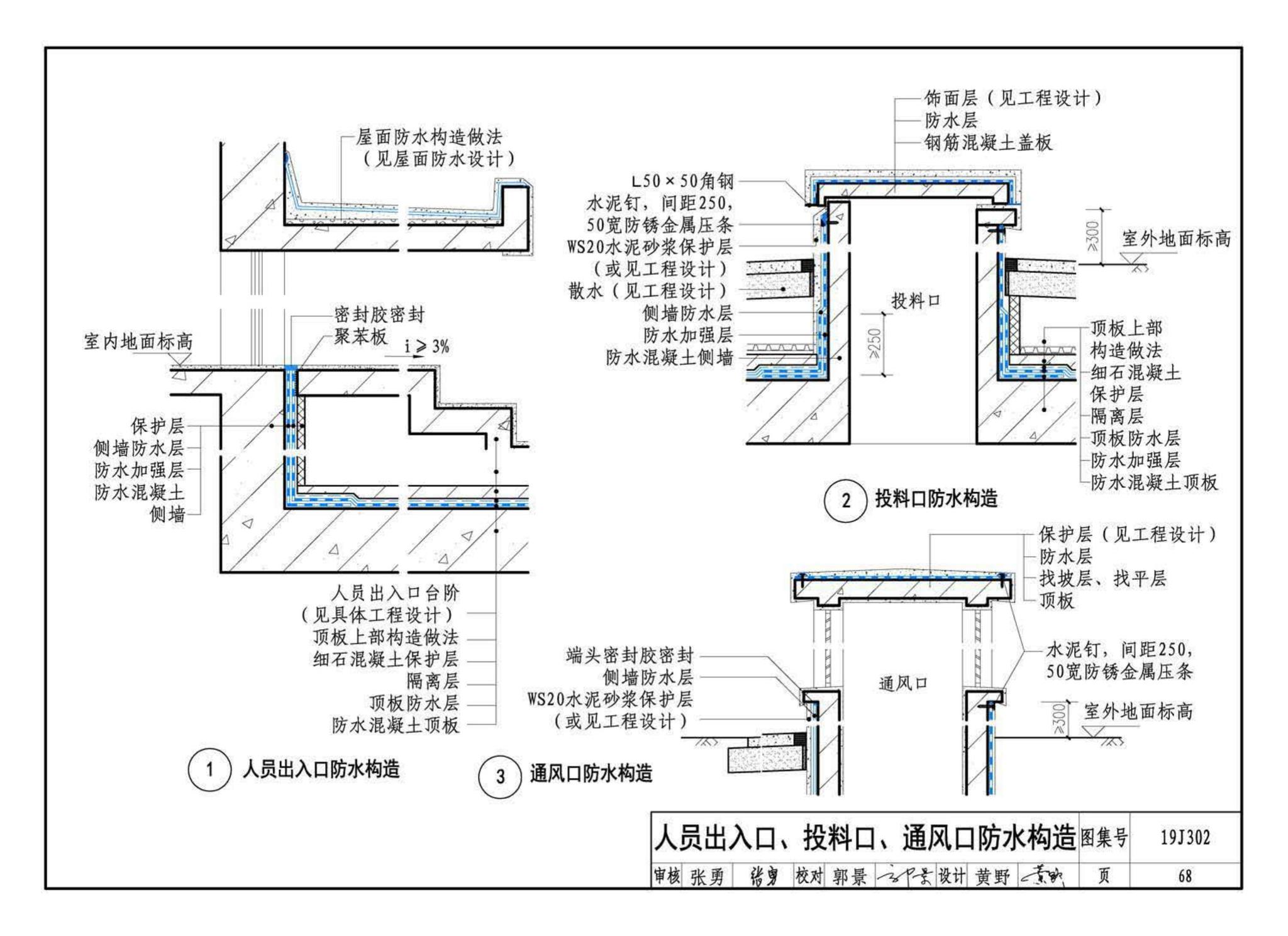 19J302--城市综合管廊工程防水构造