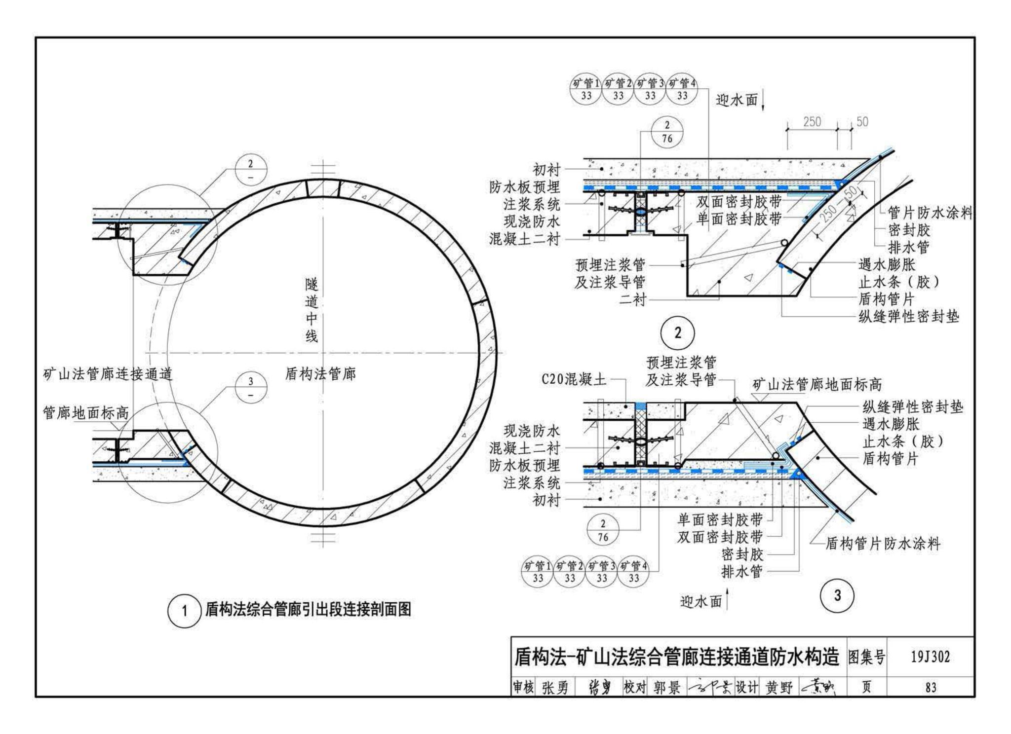 19J302--城市综合管廊工程防水构造