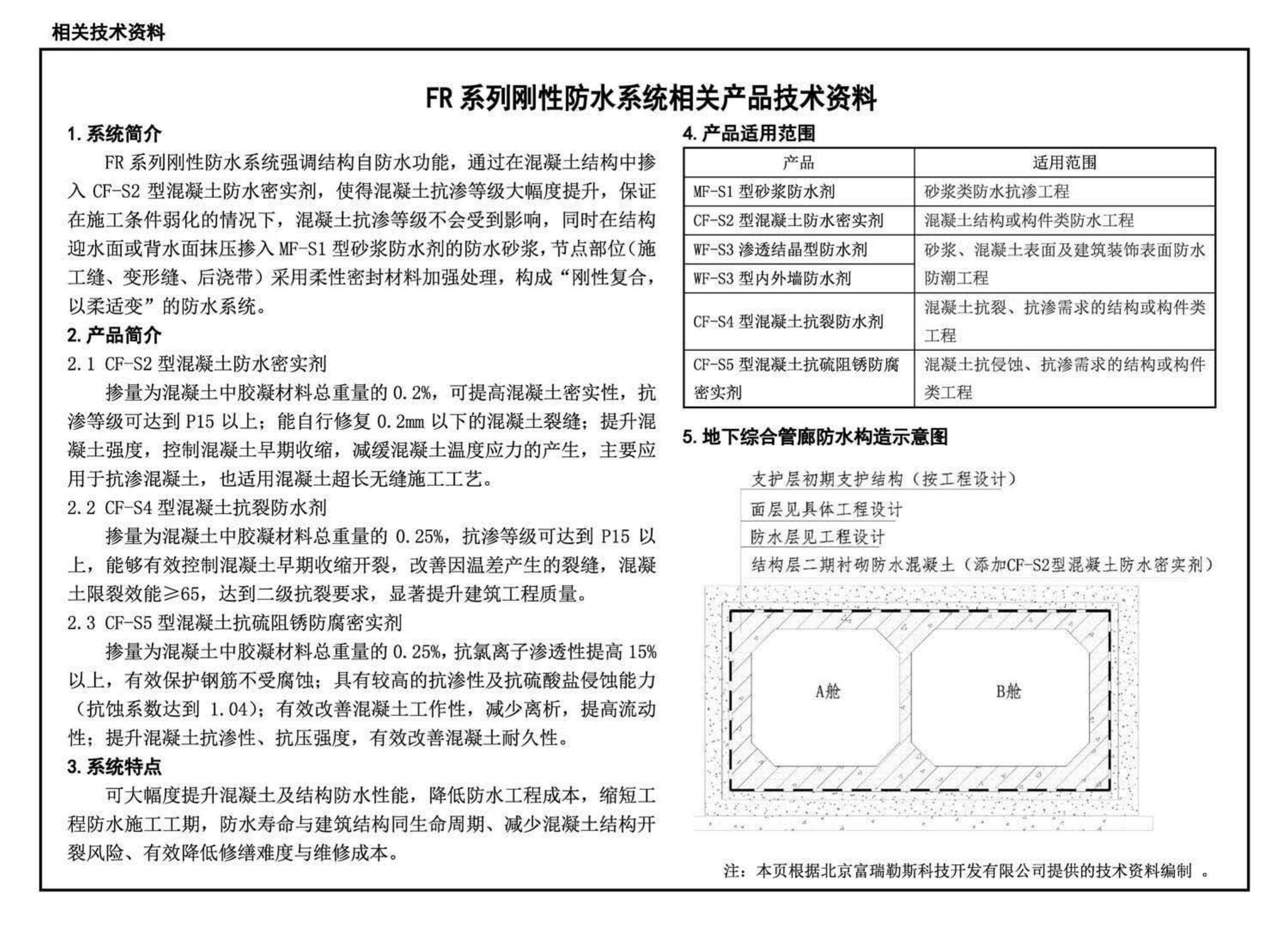 19J302--城市综合管廊工程防水构造