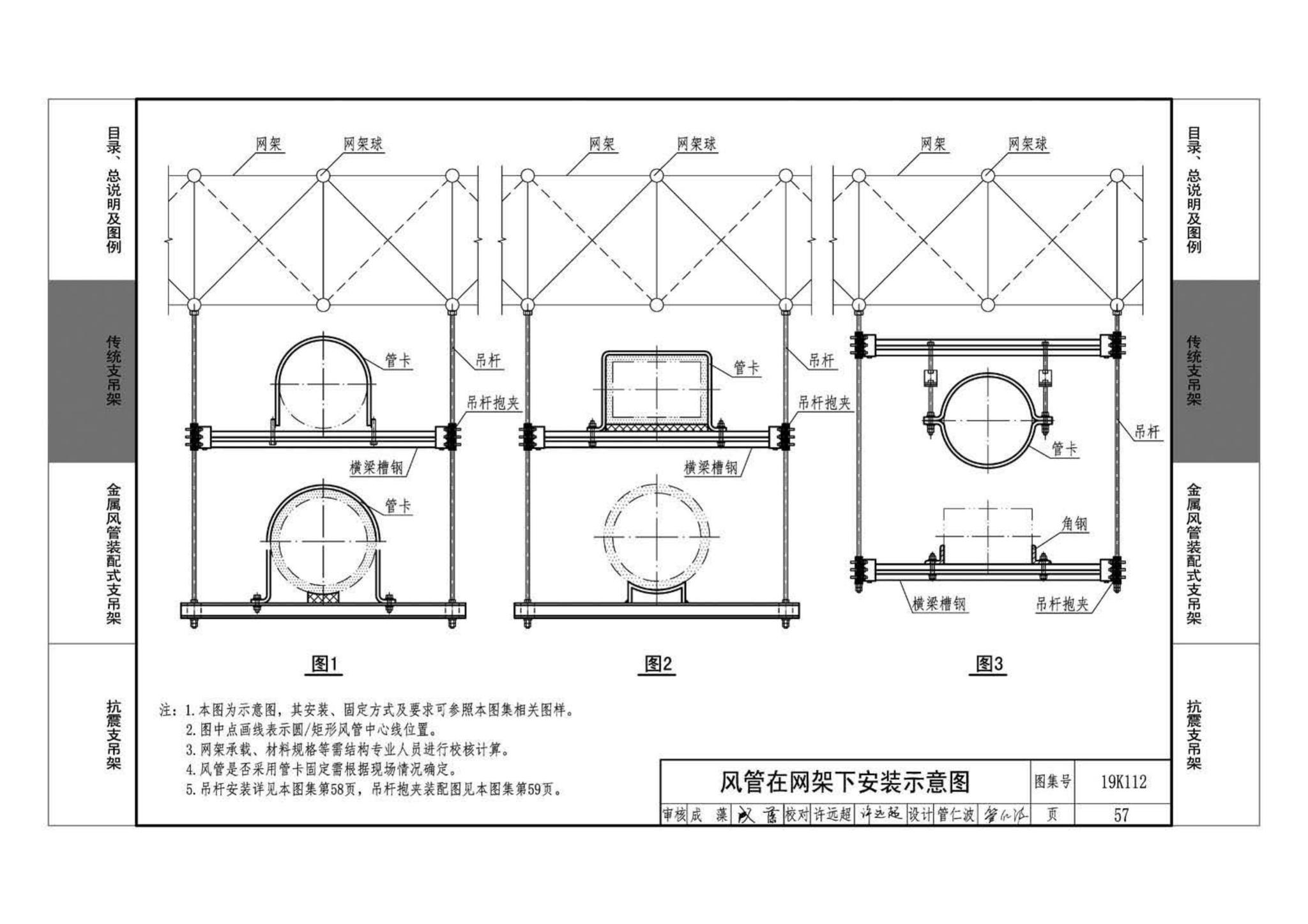 19K112--金属、非金属风管支吊架（含抗震支吊架）