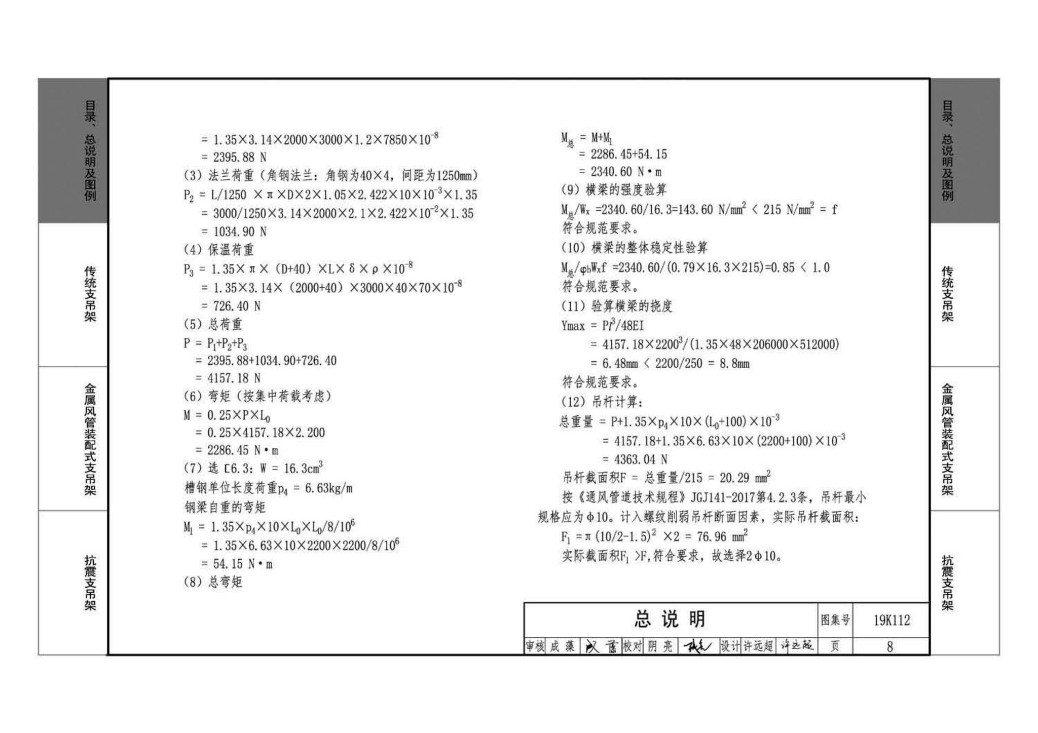 19K112--金属、非金属风管支吊架（含抗震支吊架）