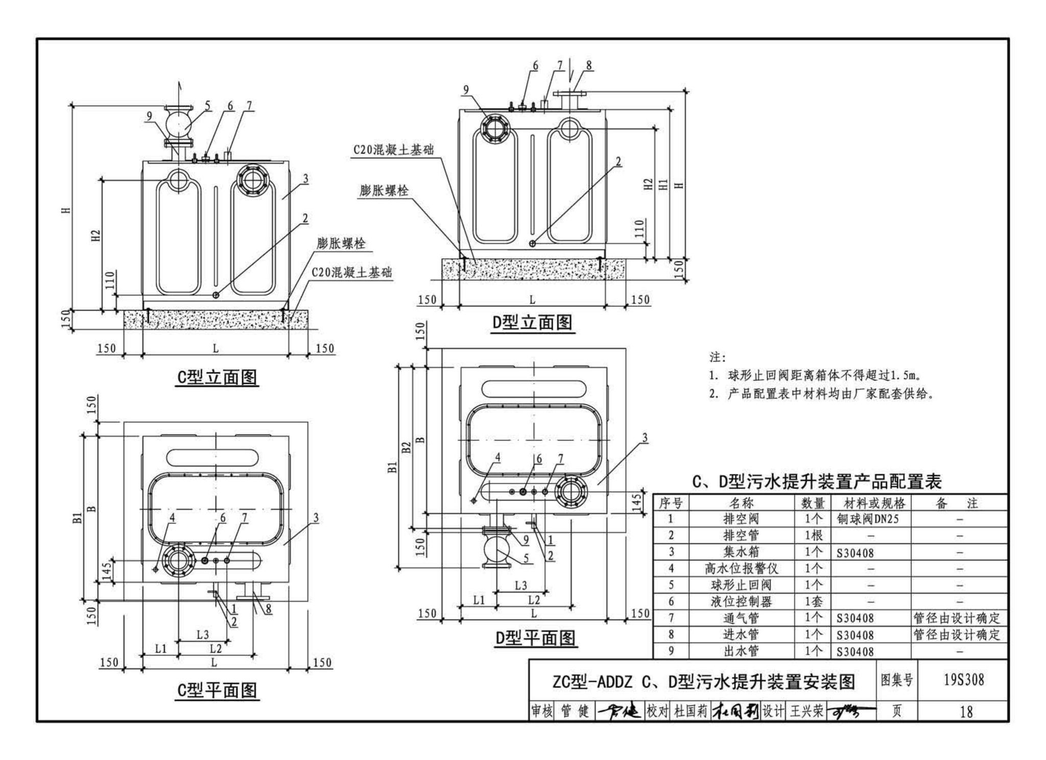 19S308--污水提升装置选用与安装