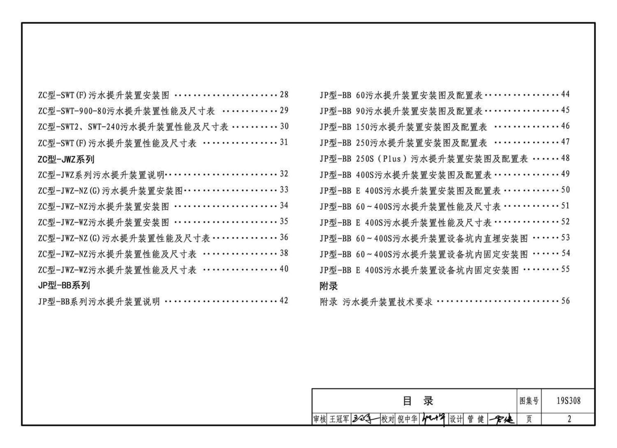 19S308--污水提升装置选用与安装