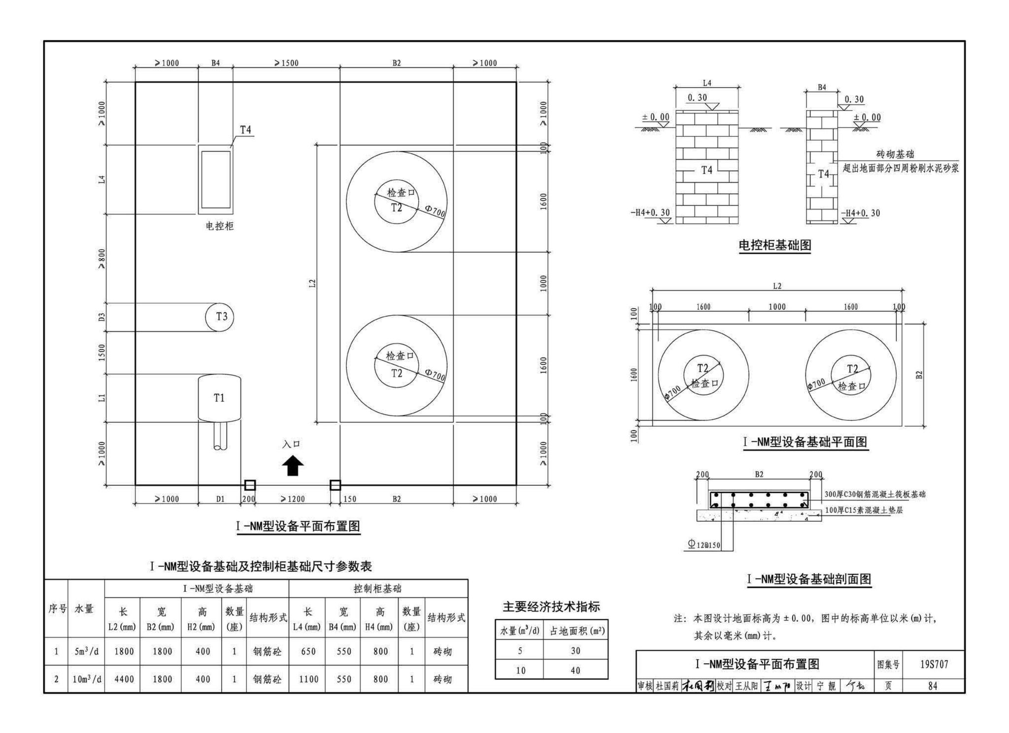 19S707--小型生活排水处理成套设备选用与安装