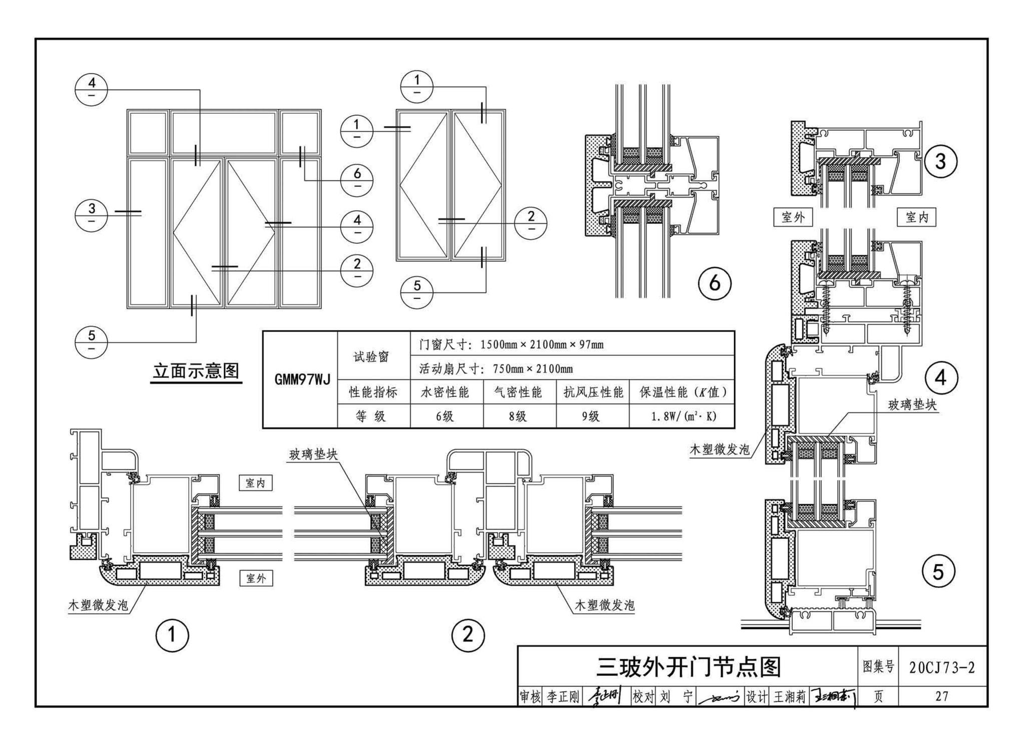 20CJ73-2--铝合金节能门窗——格瑞德曼外保温门窗系统