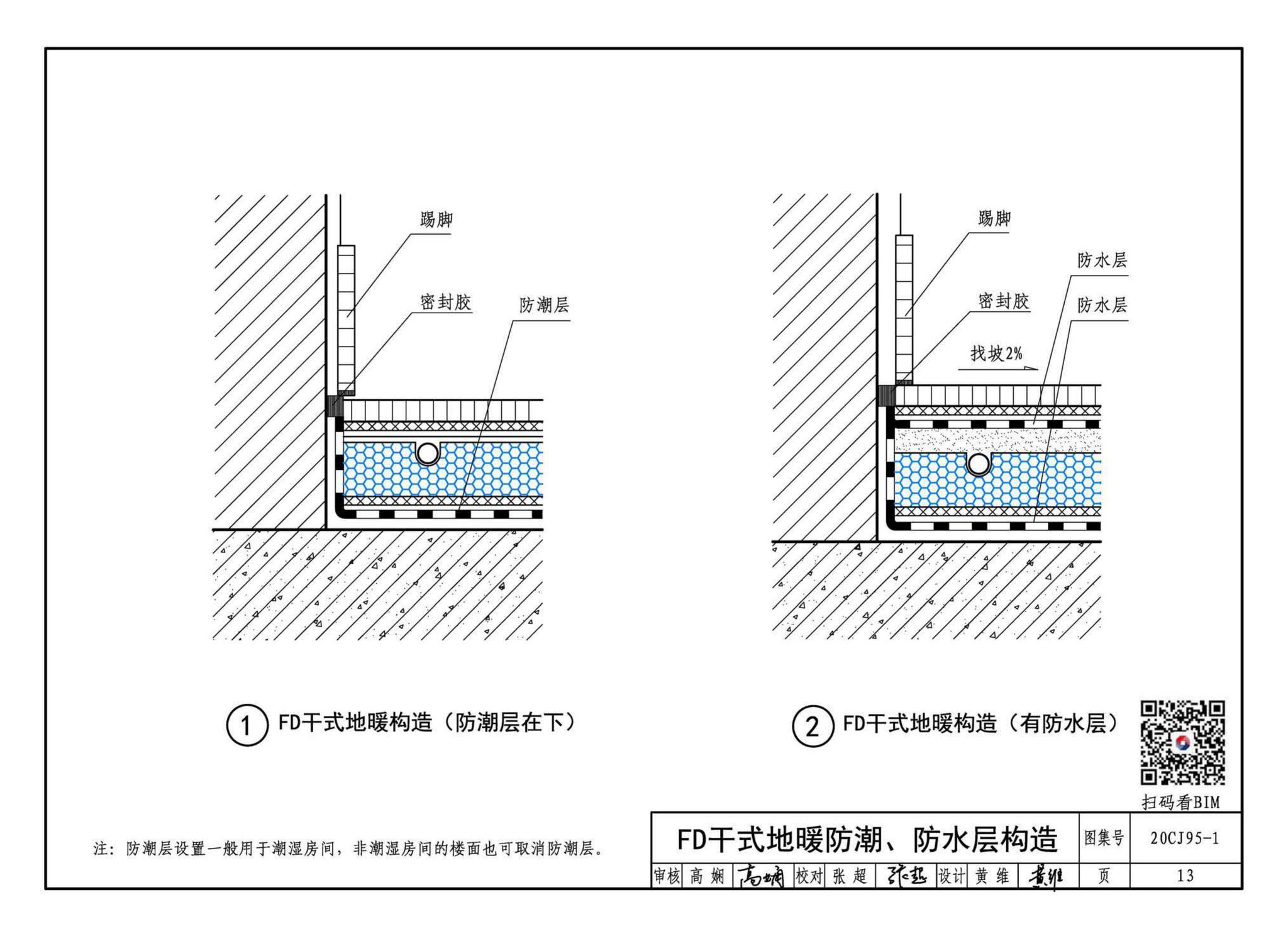 20CJ95-1--装配式保温楼地面建筑构造——FD干式地暖系统