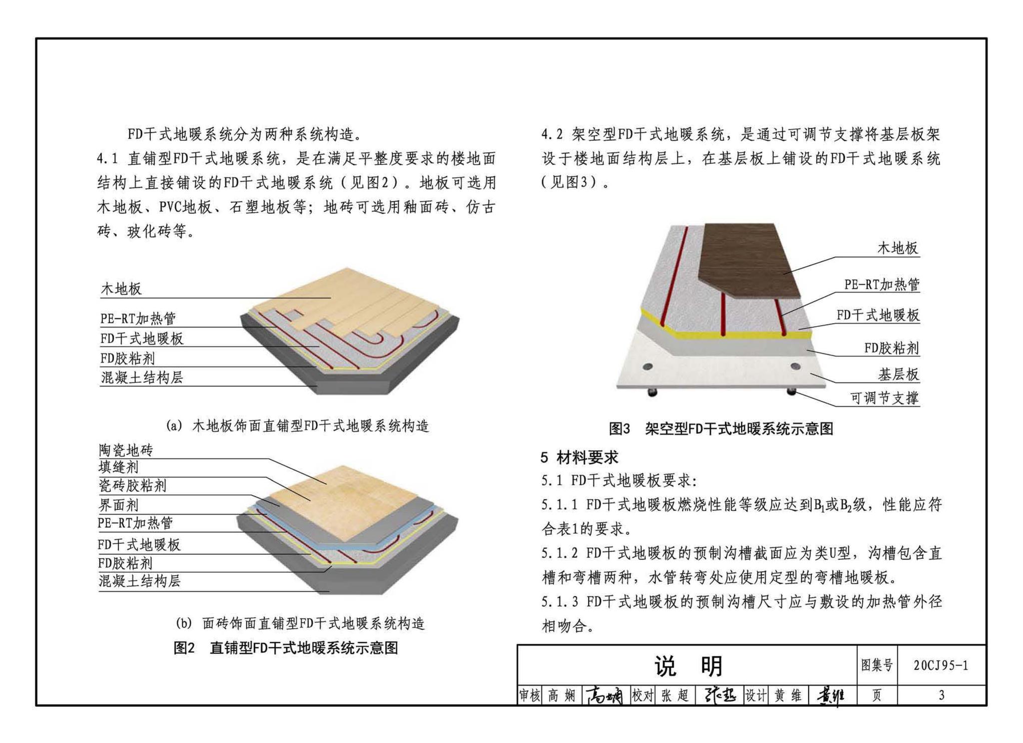 20CJ95-1--装配式保温楼地面建筑构造——FD干式地暖系统