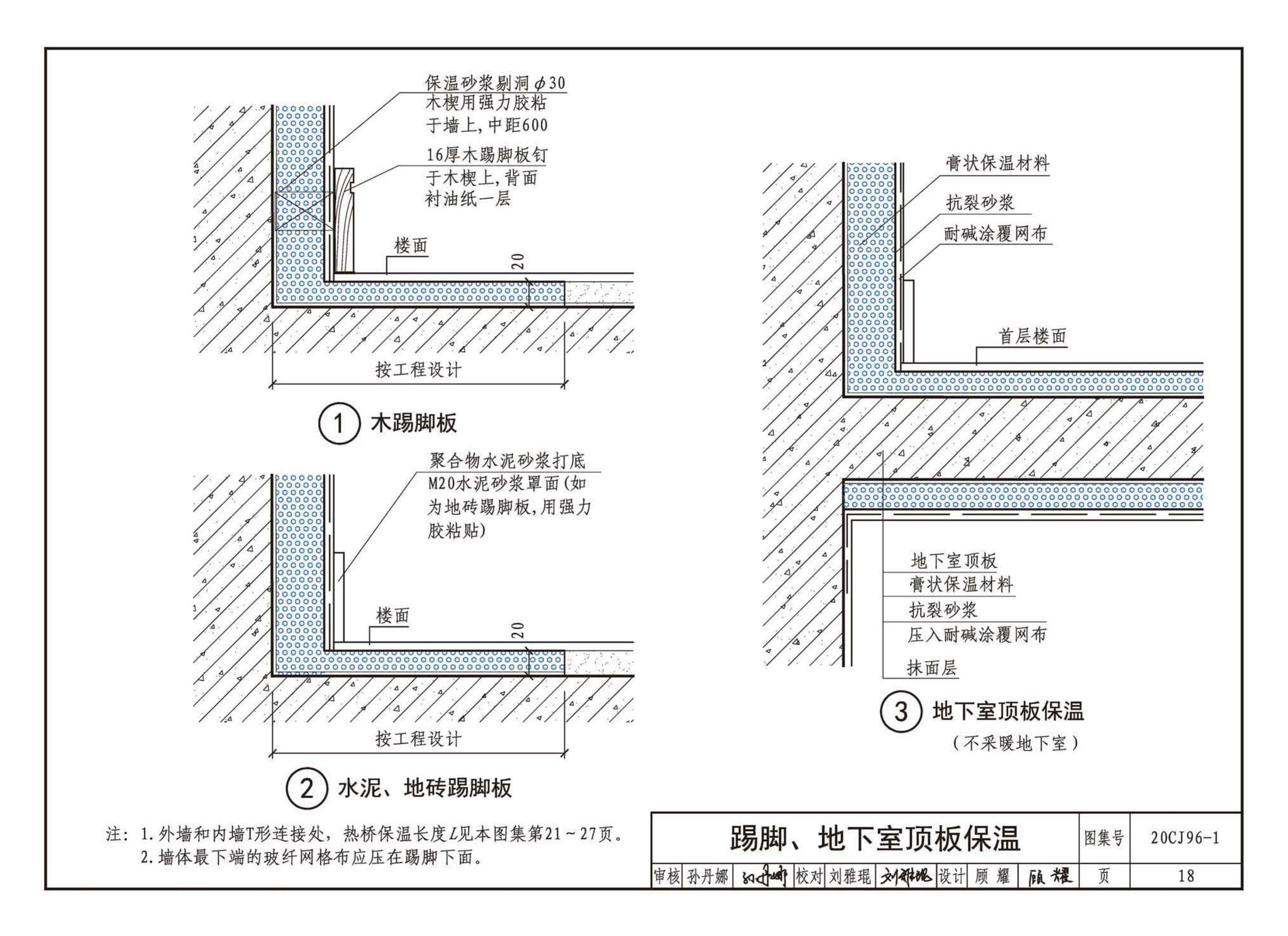 20CJ96-1--外墙内保温建筑构造（一）——FLL预拌无机膏状保温材料内保温构造