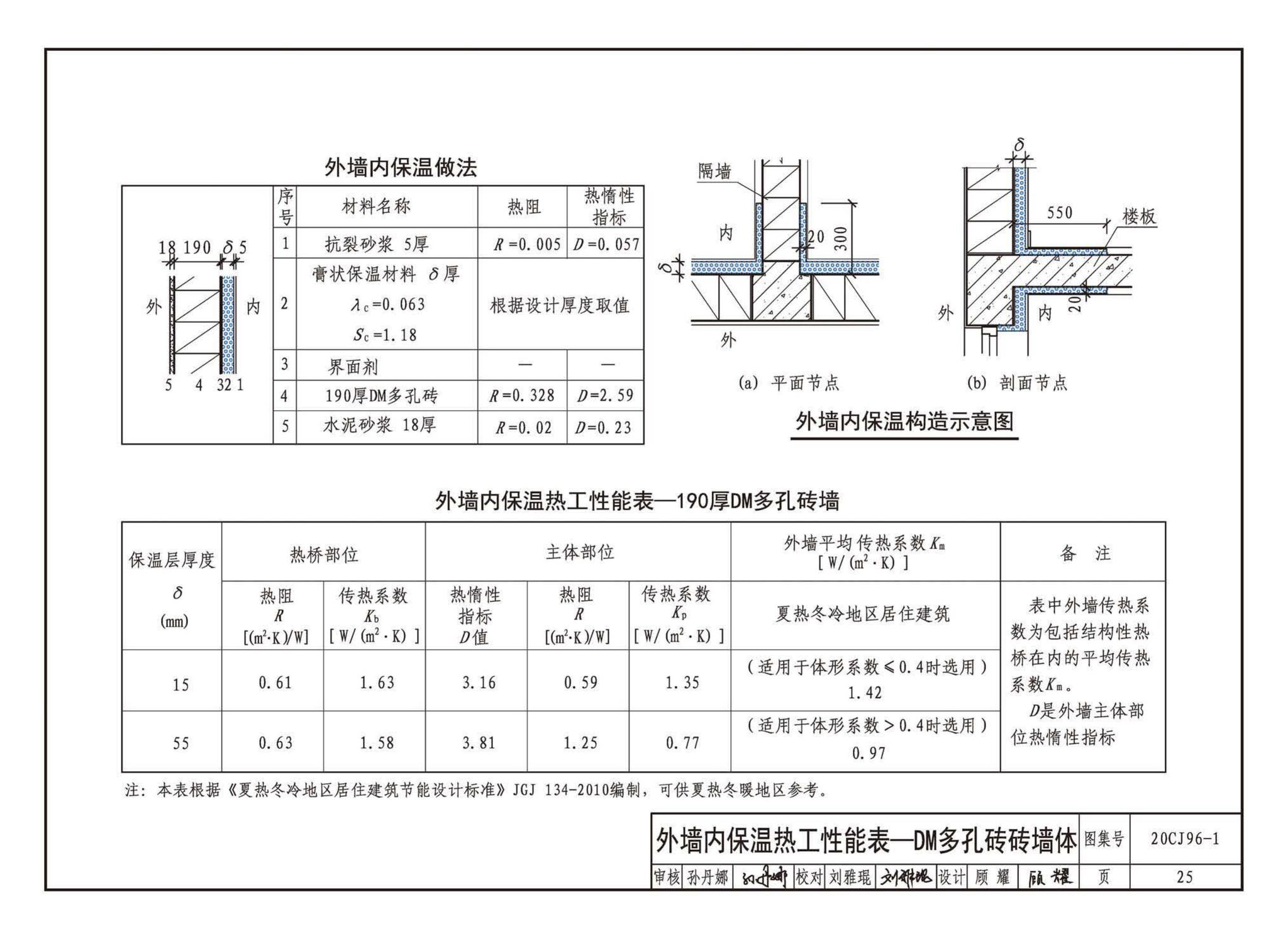 20CJ96-1--外墙内保温建筑构造（一）——FLL预拌无机膏状保温材料内保温构造