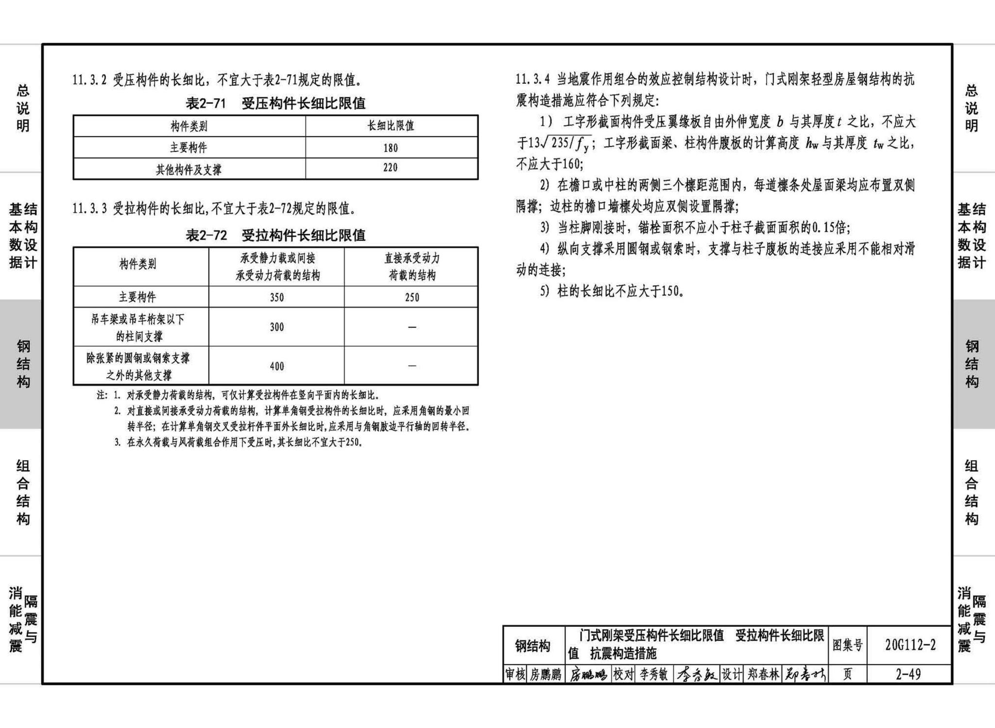 20G112-2--建筑结构设计常用数据（钢结构和组合结构）
