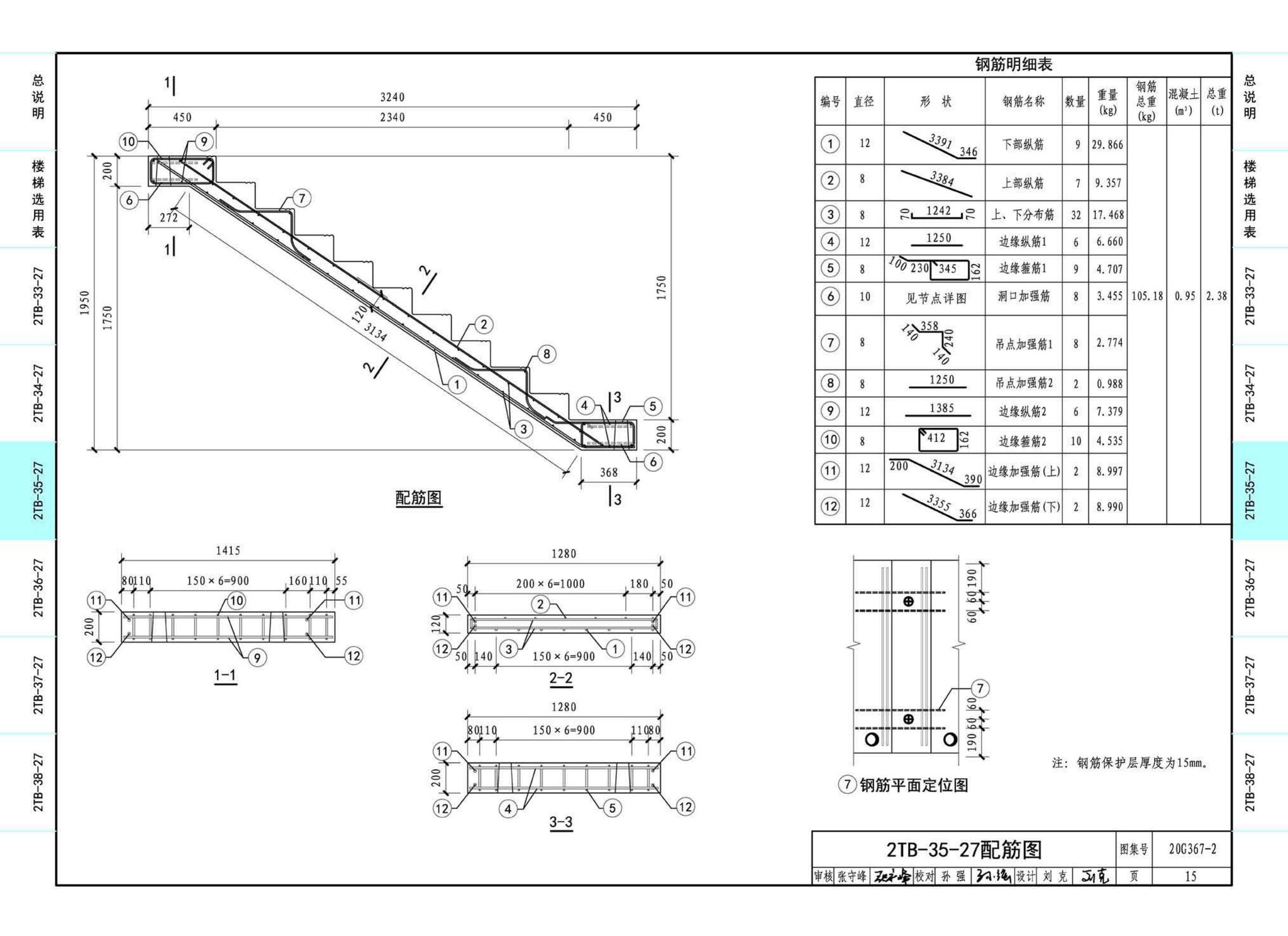 20G367-2--预制钢筋混凝土楼梯（公共建筑）