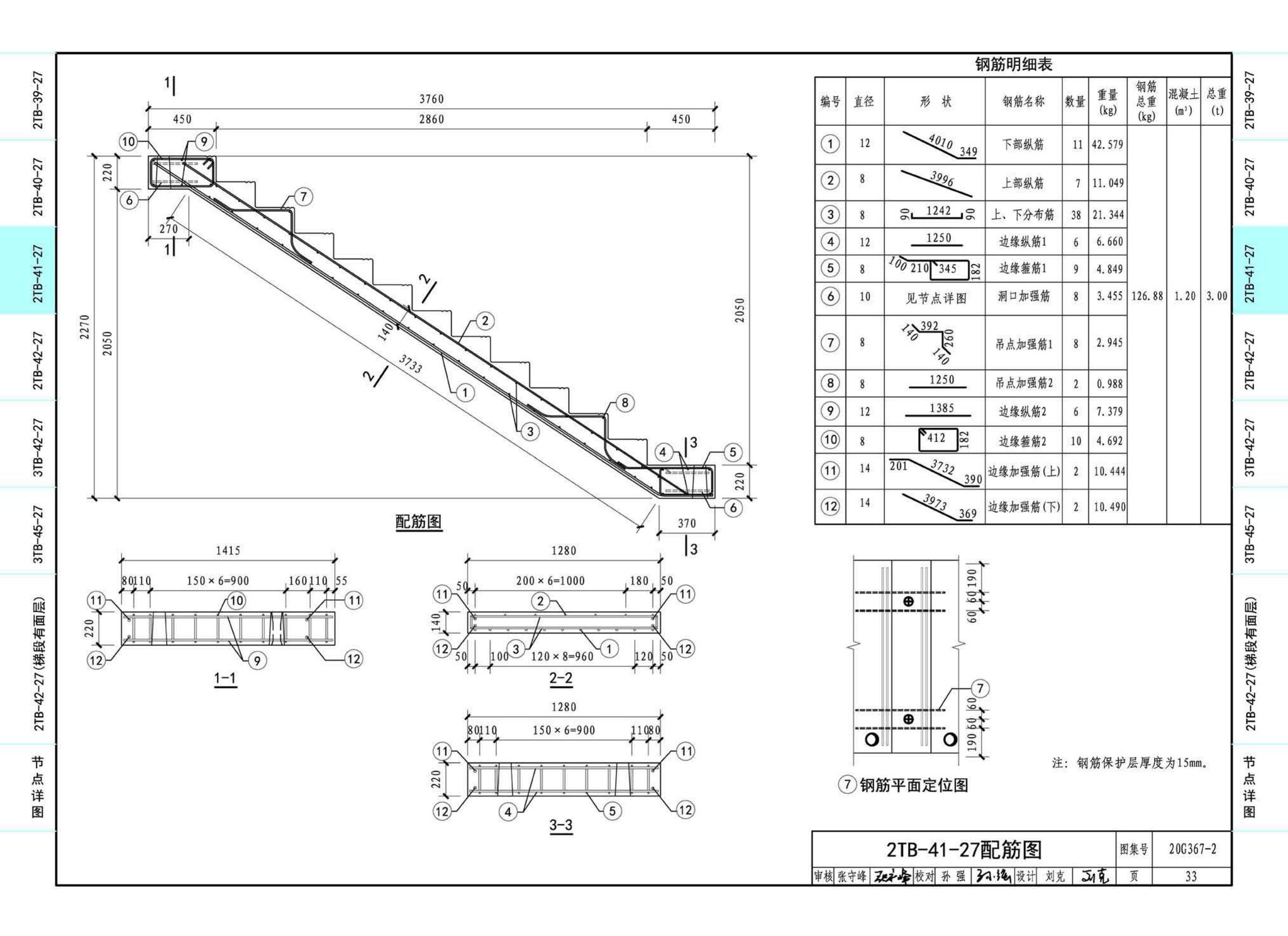 20G367-2--预制钢筋混凝土楼梯（公共建筑）