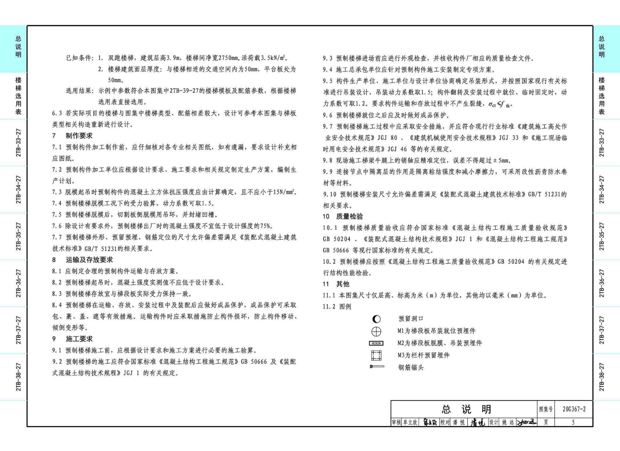 20G367-2--预制钢筋混凝土楼梯（公共建筑）