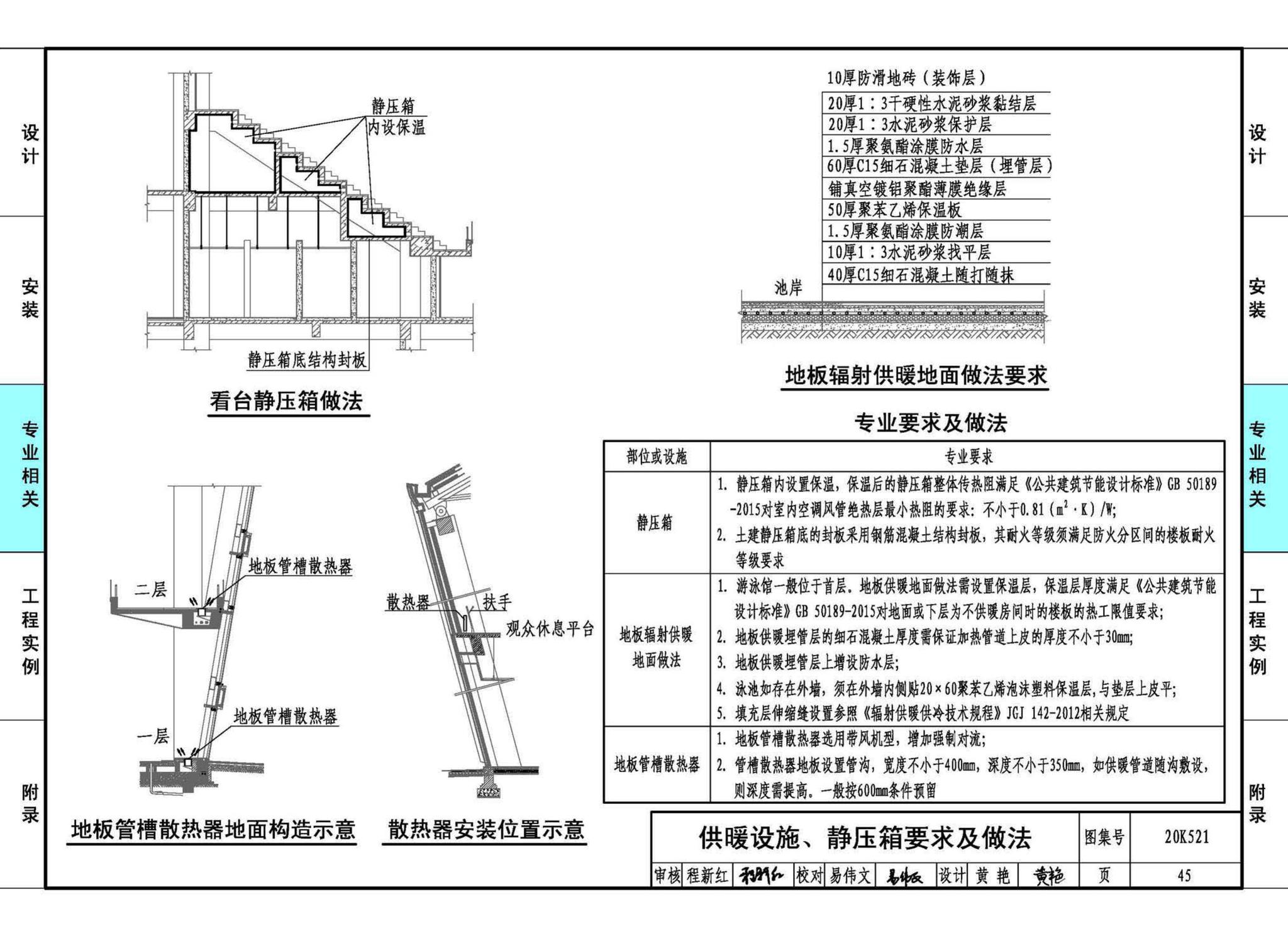 20K521--游泳场馆暖通空调设计与安装