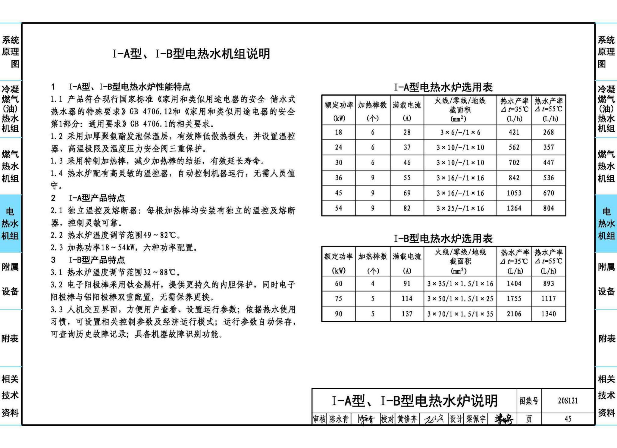 20S121--生活热水加热机组(热水机组选用与安装)