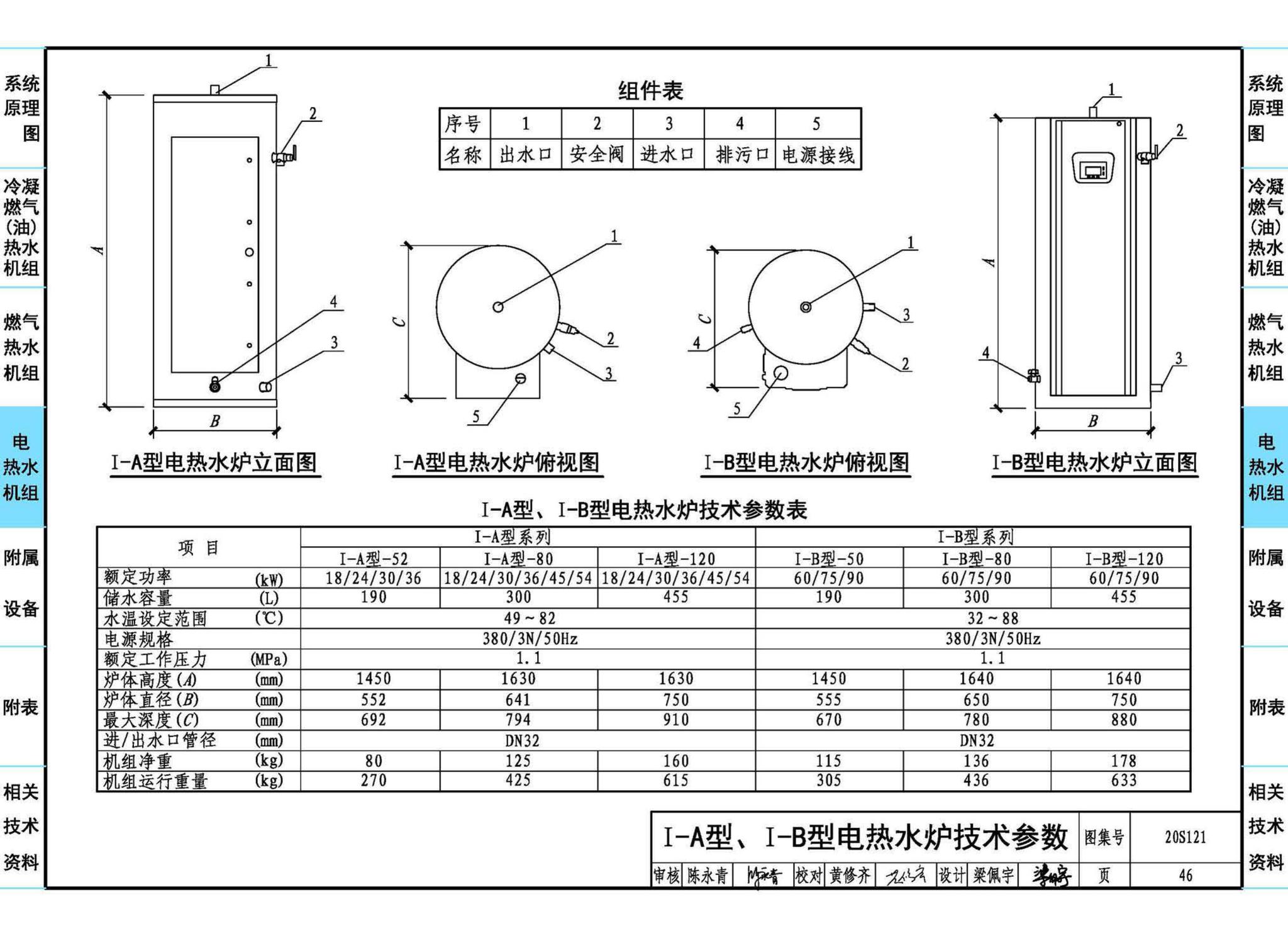 20S121--生活热水加热机组(热水机组选用与安装)