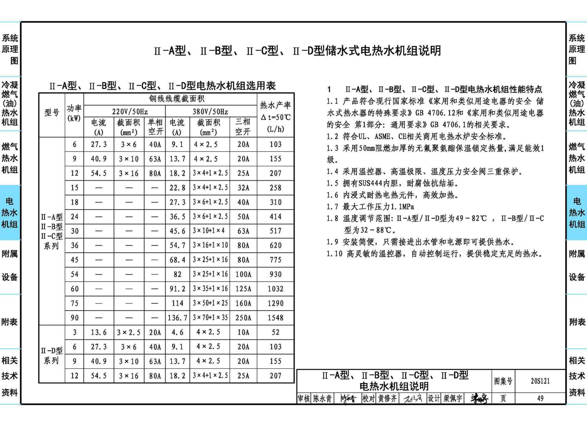 20S121--生活热水加热机组(热水机组选用与安装)