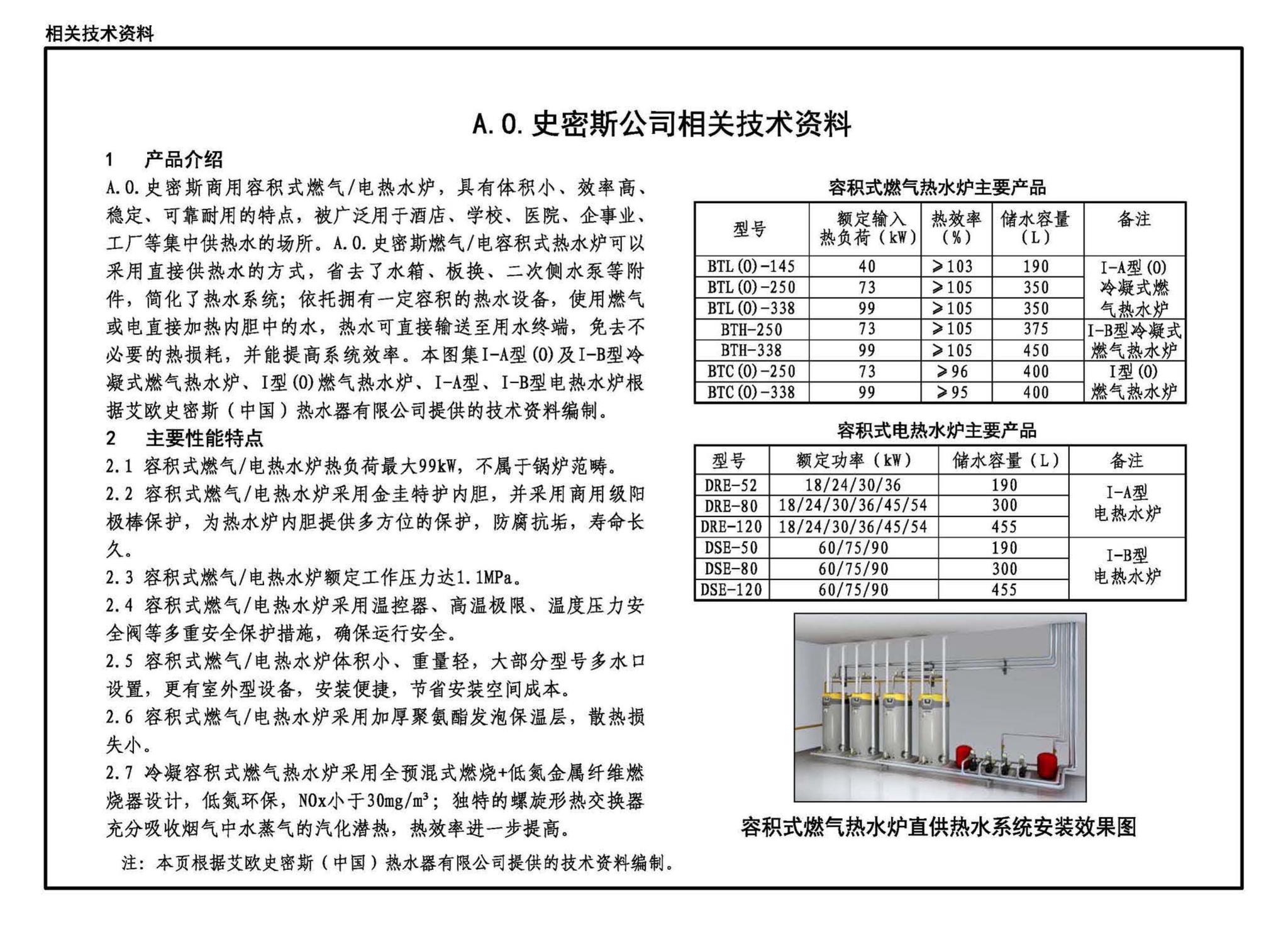 20S121--生活热水加热机组(热水机组选用与安装)