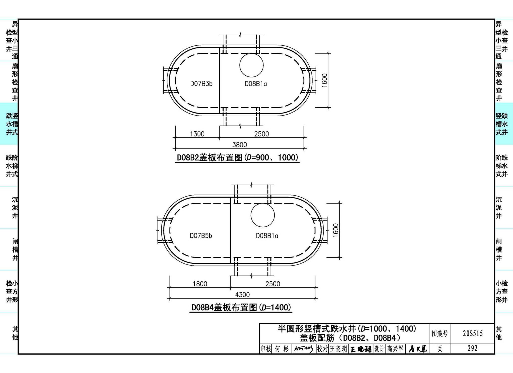 20S515--钢筋混凝土及砖砌排水检查井