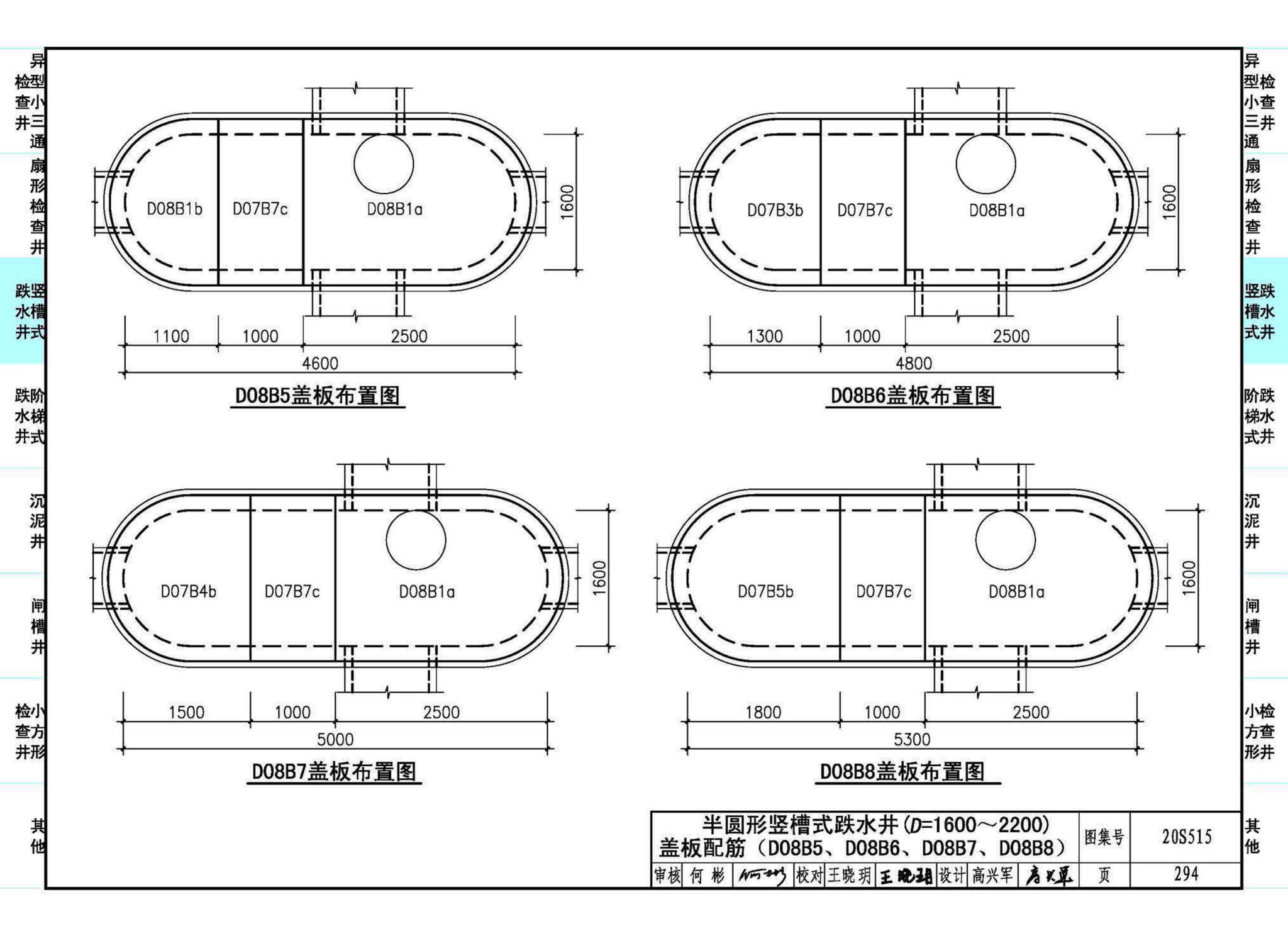 20S515--钢筋混凝土及砖砌排水检查井