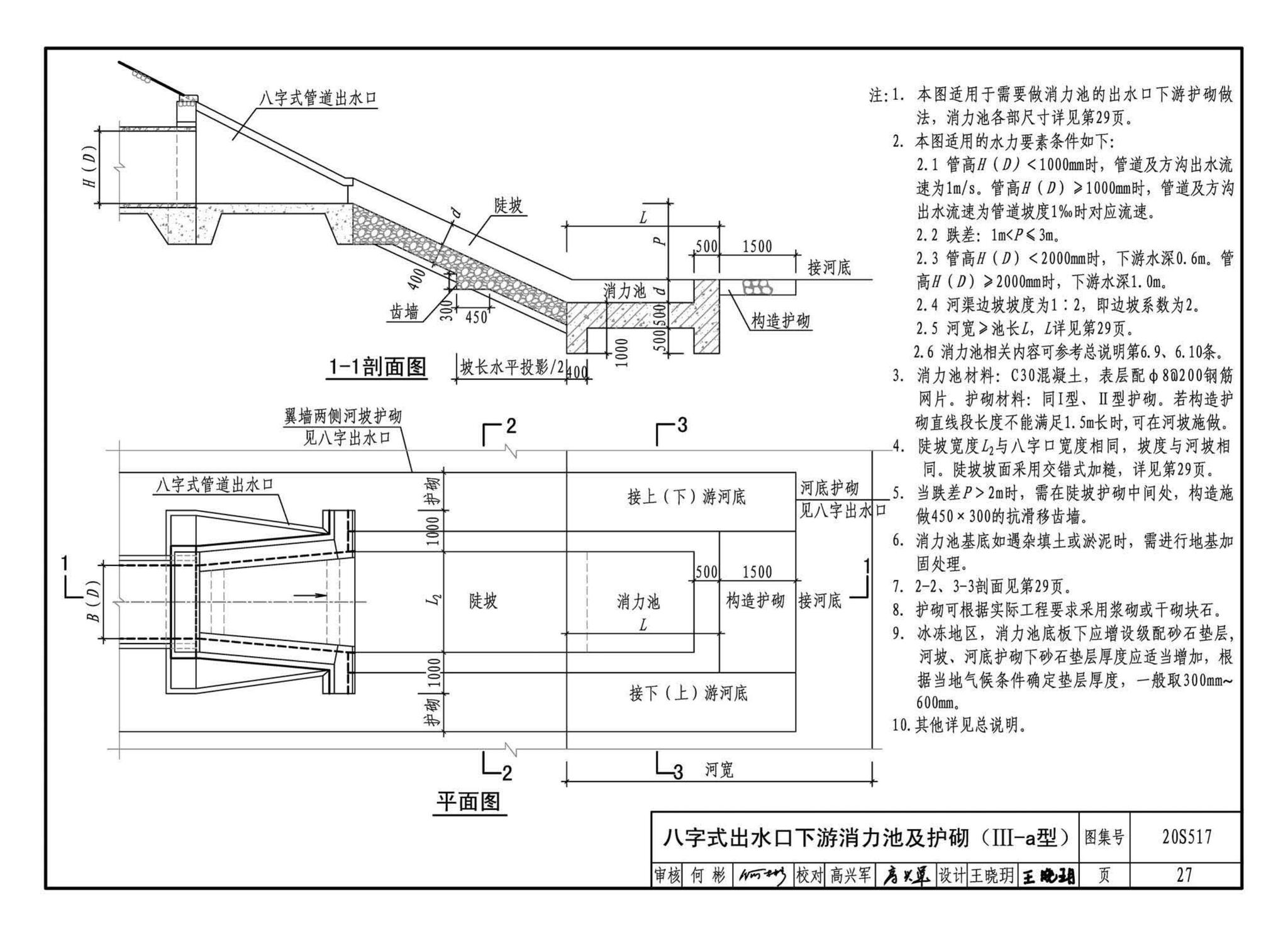 20S517--排水管道出水口