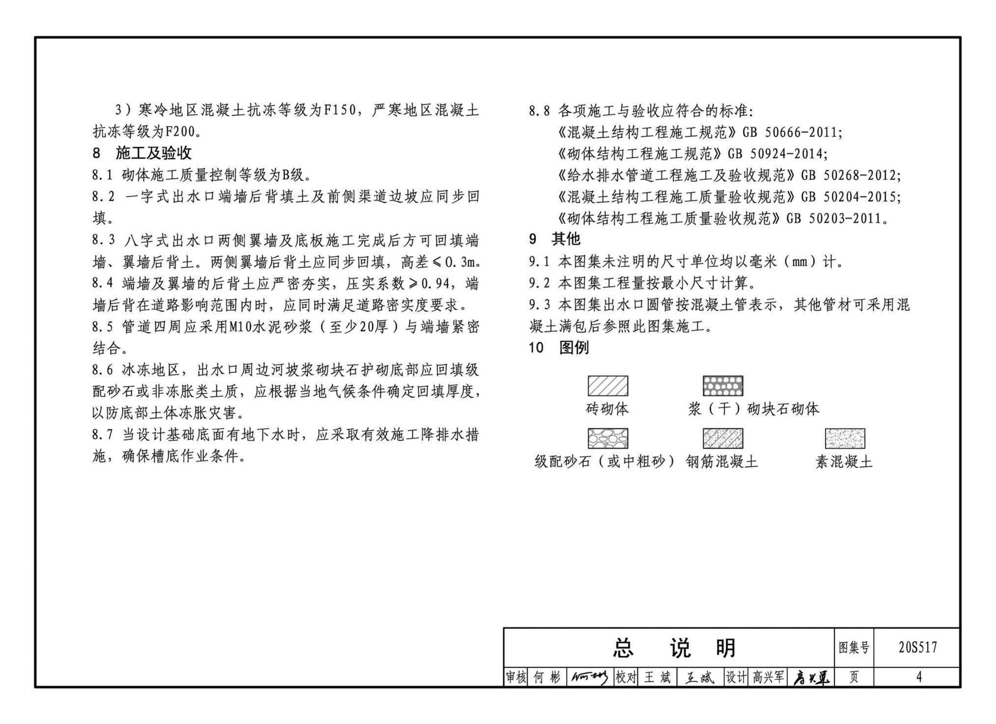 20S517--排水管道出水口