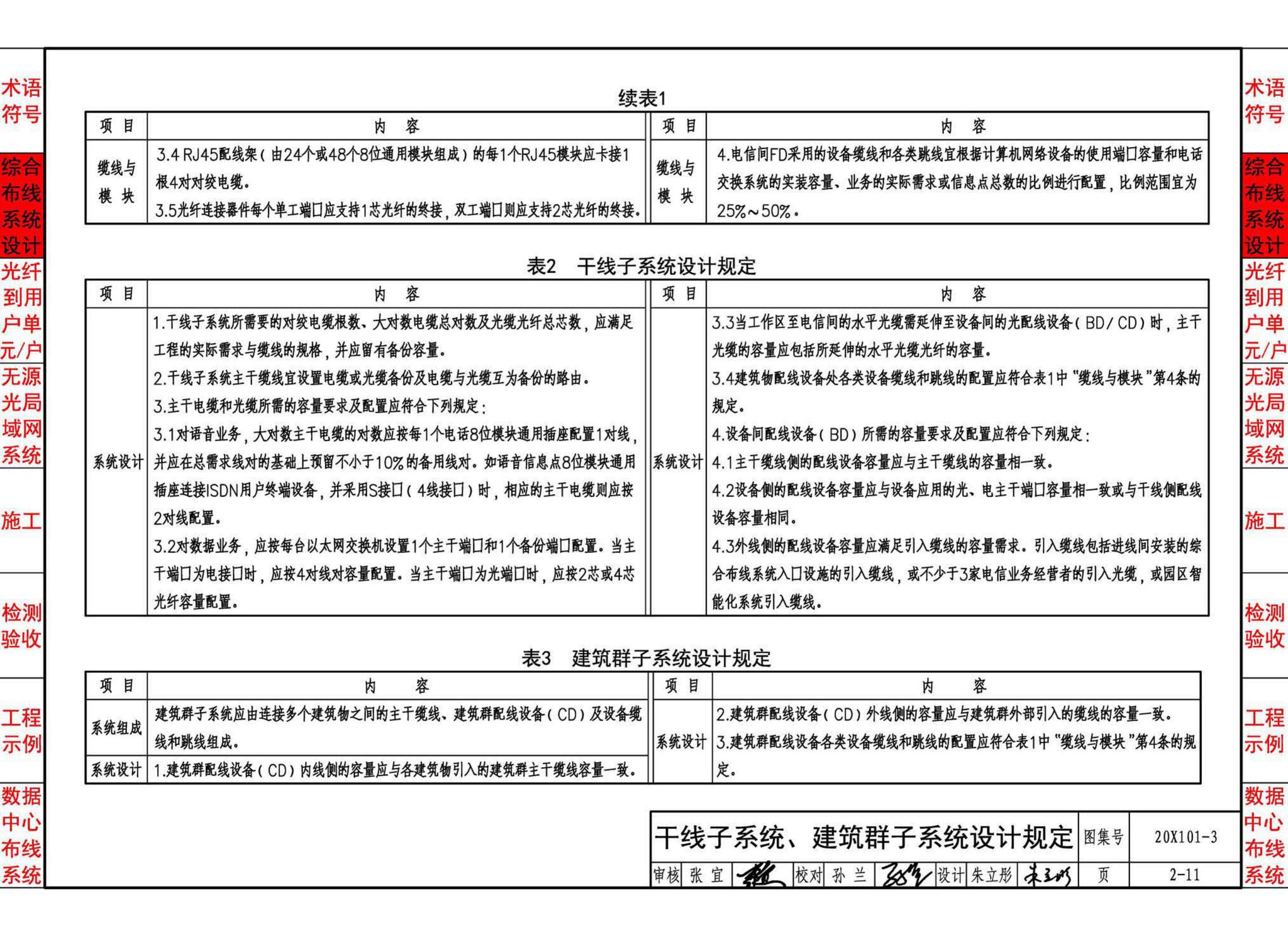 20X101-3--综合布线系统工程设计与施工